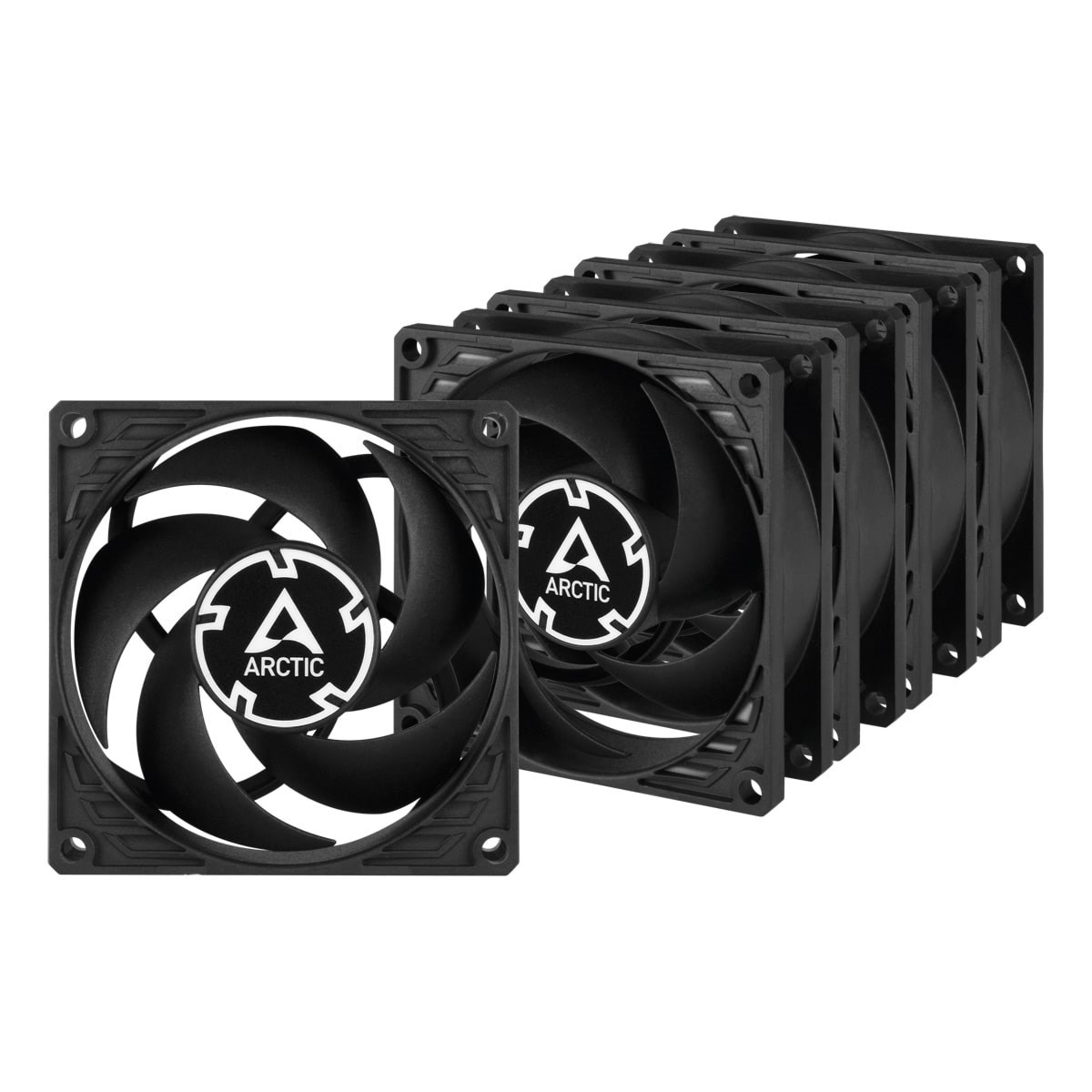Arctic P8 Pwm Pst - 5-pack Value Pack - Gehäuselüfter - 80mm - Schwarz - 23 Dba - Gehaeuseluefter