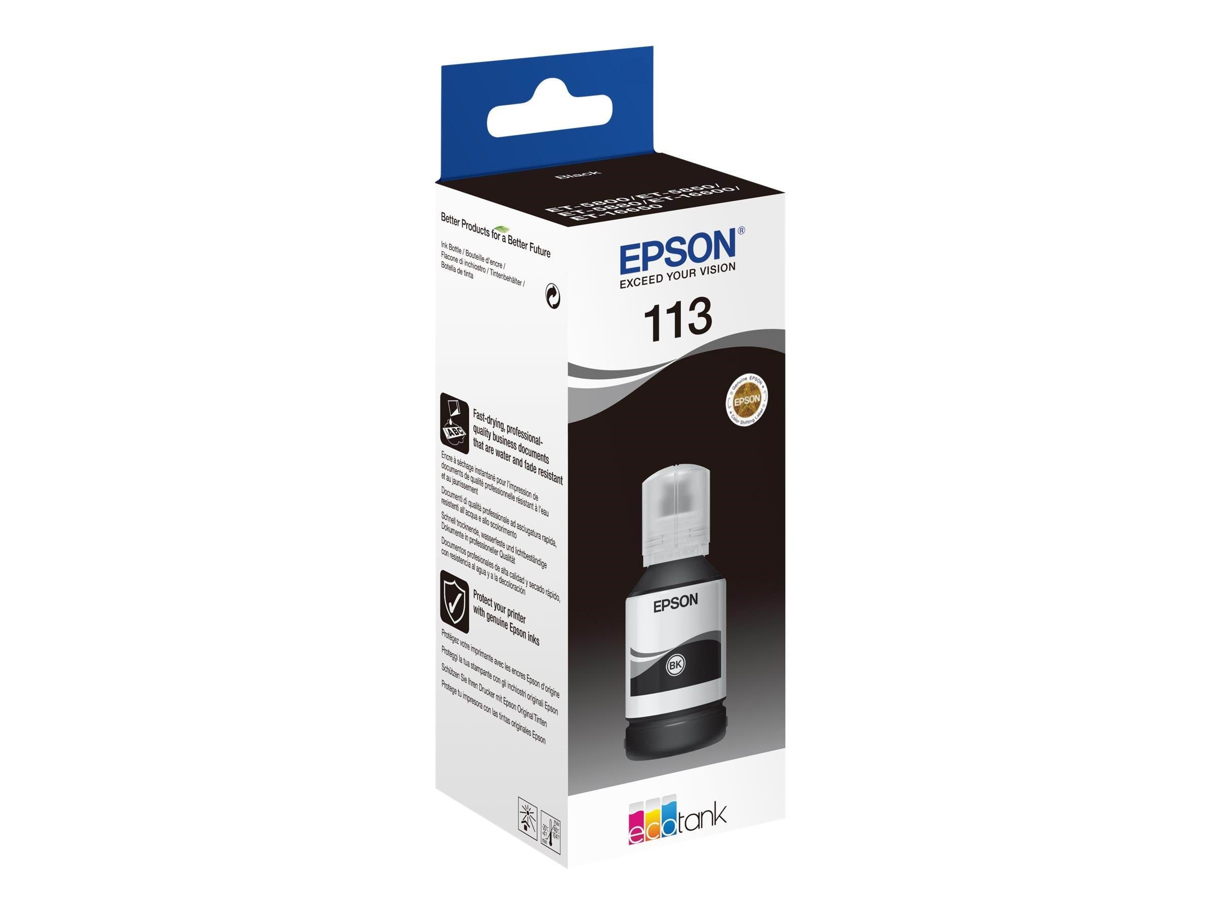 Epson 113 - Black - Ink Refill - Druckerzubehoer Tinte Toner Schwarz C13t06b140