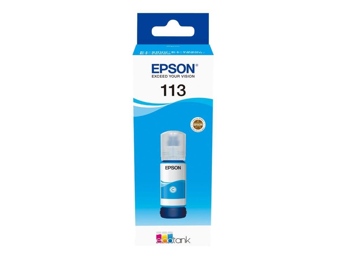 Epson Ecotank 113 Cyan Ink - Druckerzubehoer Tinte Toner C13t06b240