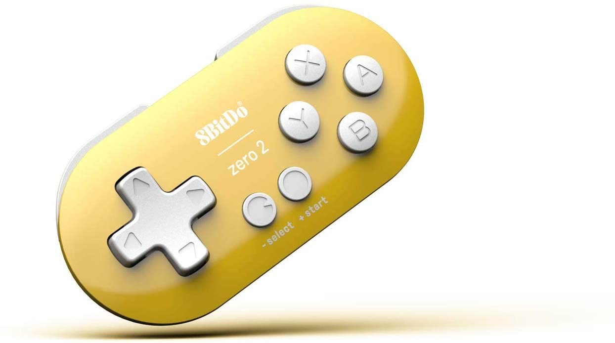 8bitdo Zero 2 - Pocket-size - Yellow - Wireless Controller - Android - Gaming Zubehoer 6922621501114