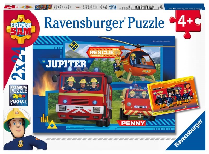 Ravensburger Fireman Sam To The Rescue 2x24p - Puzzle