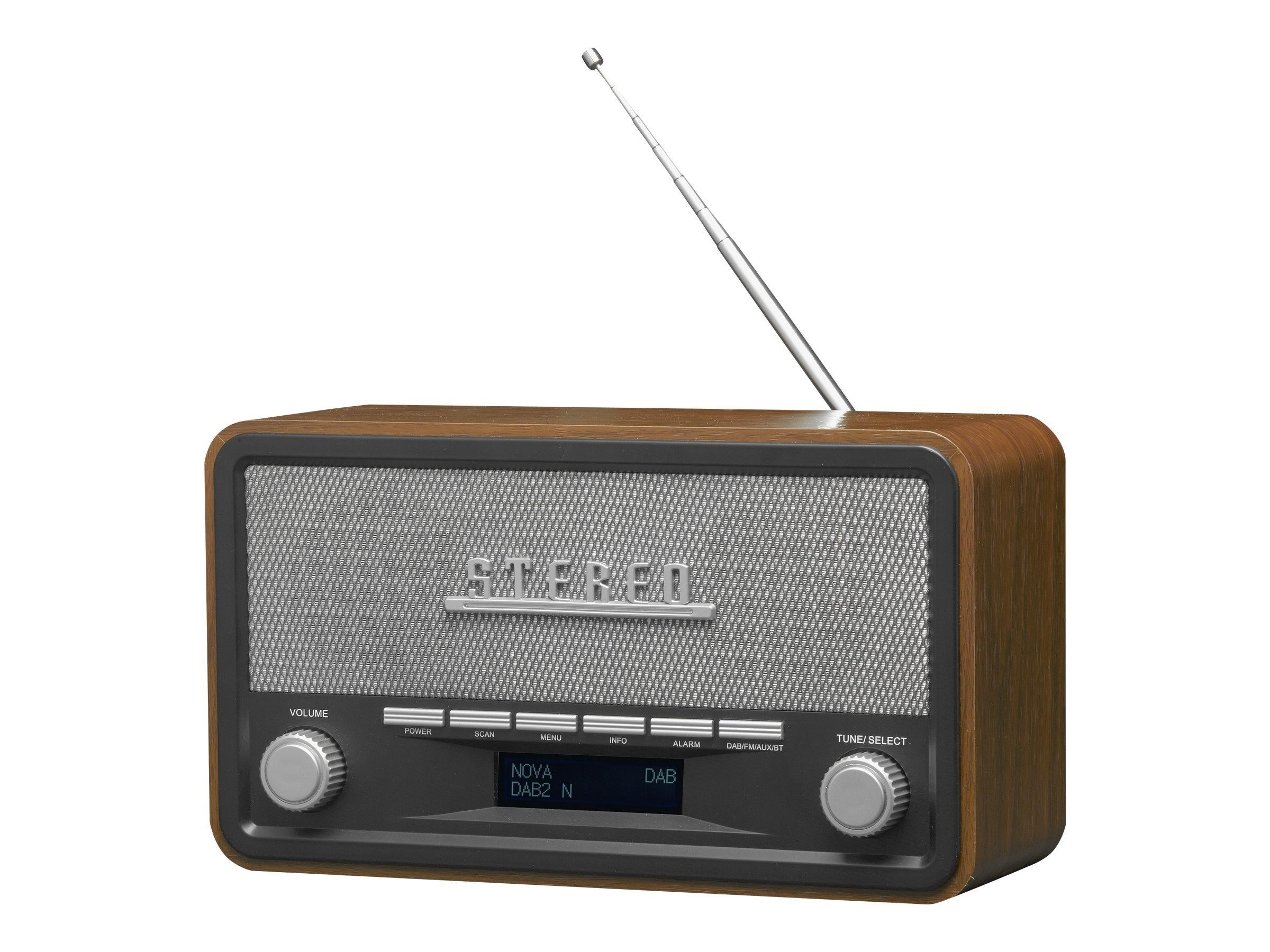 Denver Dab-18 - Clock Radio - Bluetooth - Dab/dab+/FM - Stereo - Braun - Dab Netzwerk Und Radiowecker