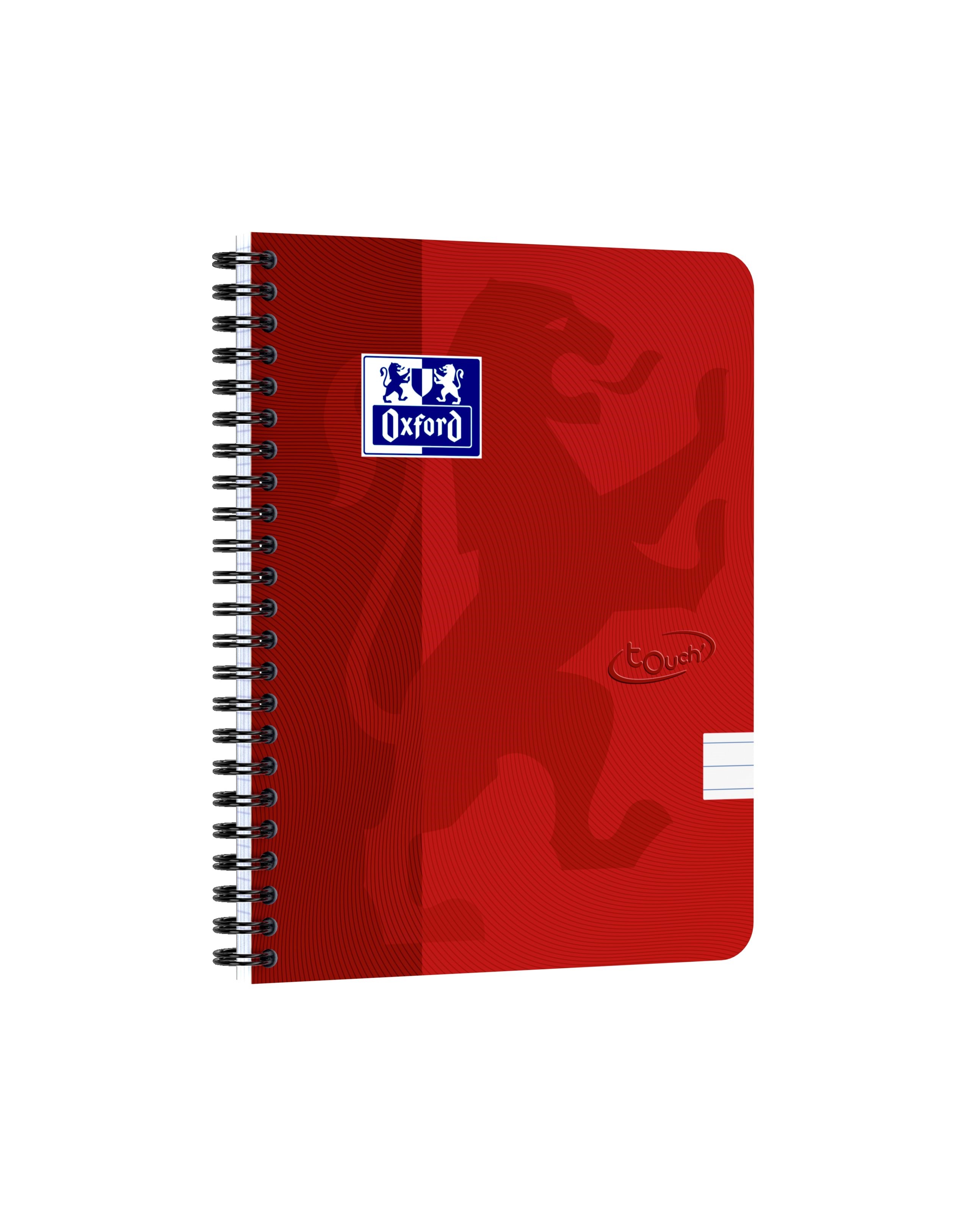 Oxford Touch Notebook A5 Ruled 7 mm Soft Touch Cover Twin-wire 180 Pages - Bloecke Formulare Und Notizbuecher