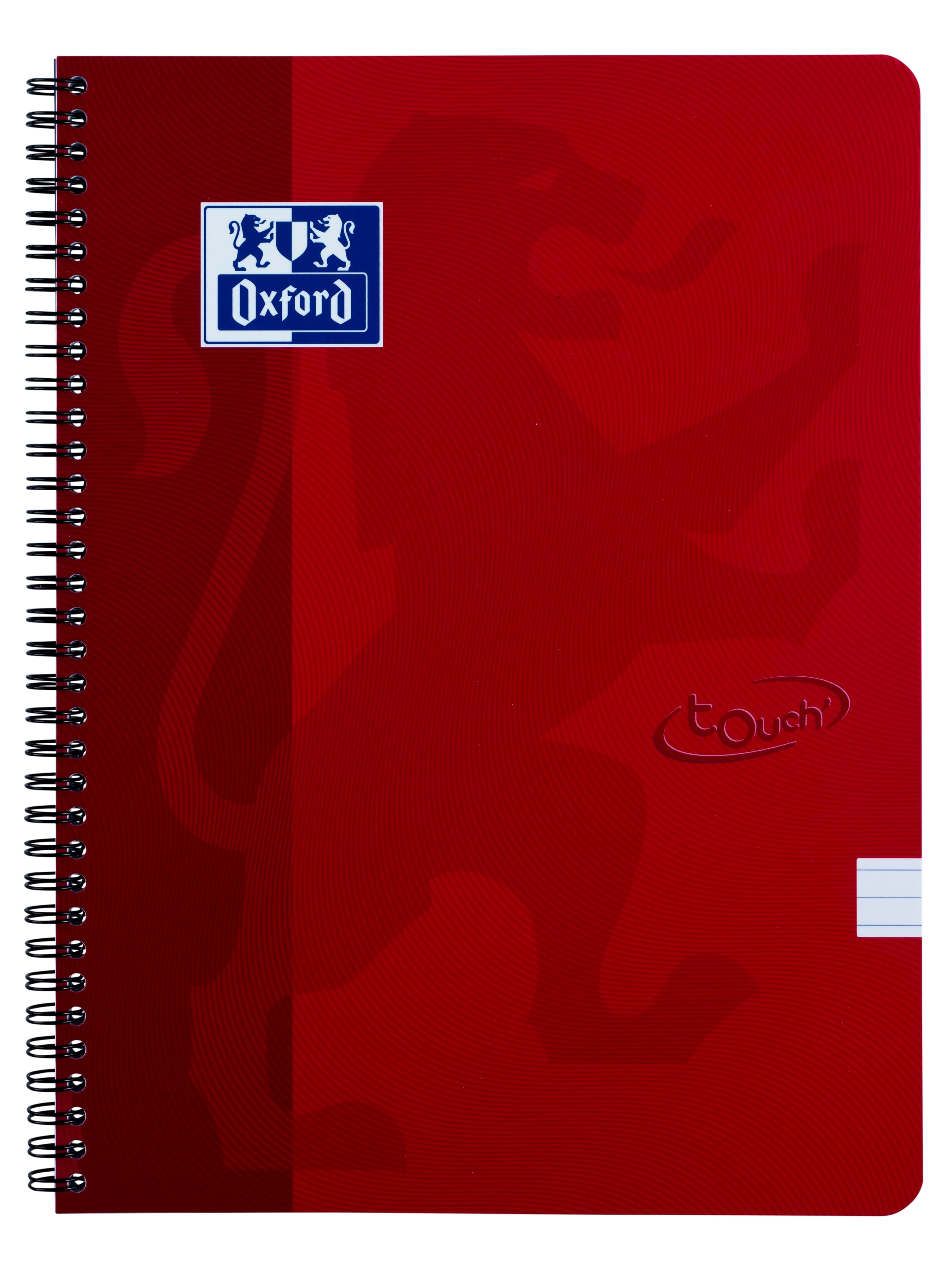 Oxford Touch Notebook A4 Ruled 7 mm Soft Touch Cover Twin-wire 180 Pages - Bloecke Formulare Und Notizbuecher