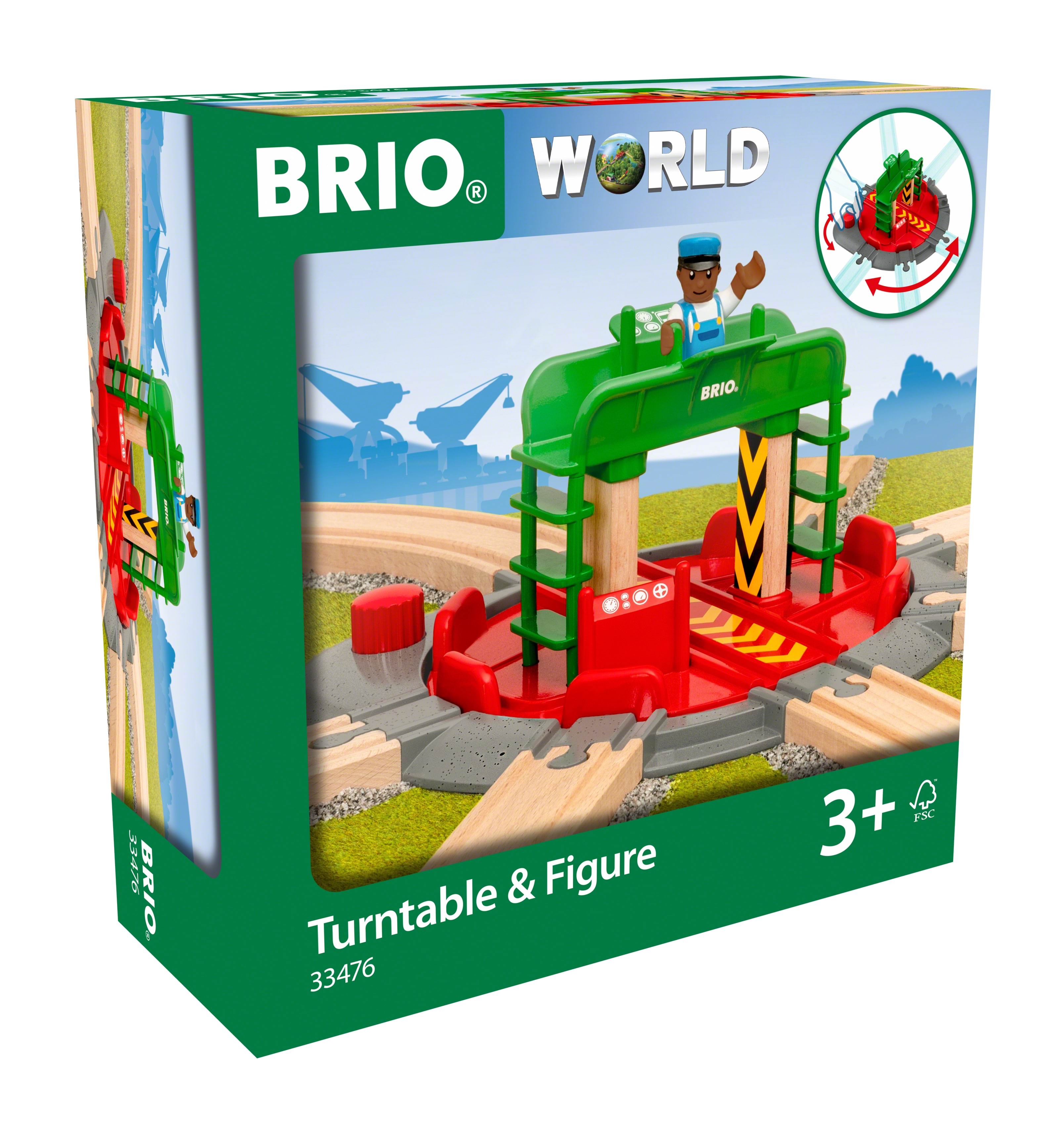 Brio Turntable & Figure - Brio Train 33476