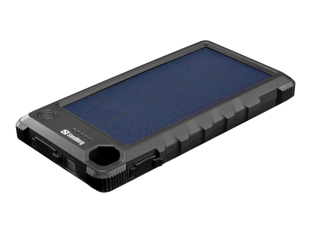 Sandberg Outdoor Solar Powerbank 10000 - 10000 Mah - Powerbank Akku Schwarz 420-53