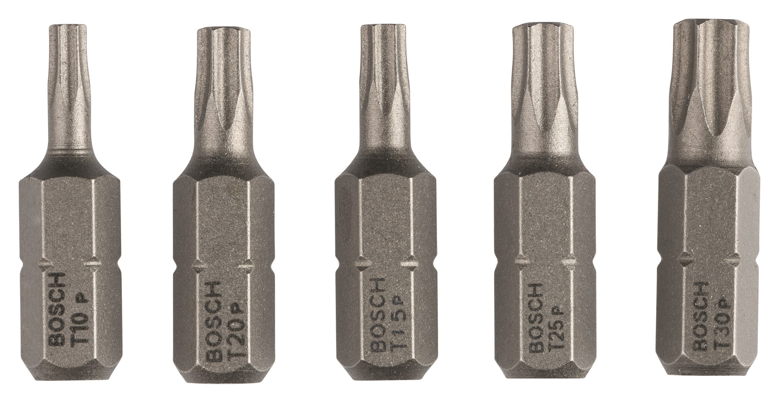 Bosch Bits T10/15/20/25/30 25mm 5 Stk - Bohrer Bits