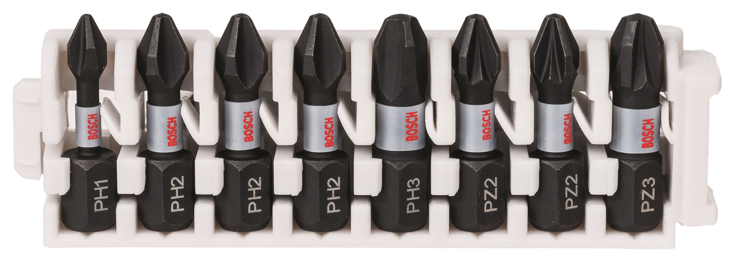 Bosch Bitssæt Impact Ph/pz1-2-3 25mm 8stk - Bohrer Bits
