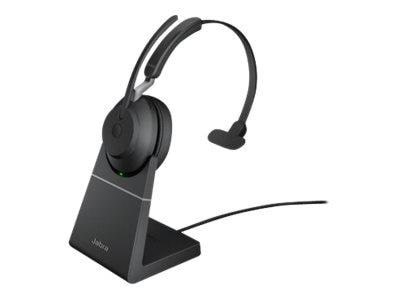 Kopfhörer - Jabra Evolve2 65 Link380a UC Mono Stand Black - Kopfhoerer/headsets 26599-889-989