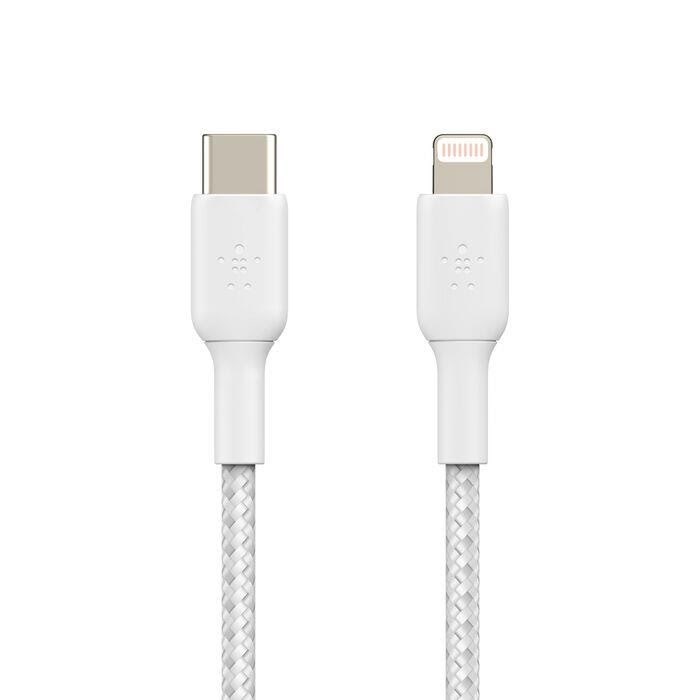 Belkin Boostcharge Usb-c to Lightning Cable - Braided - 2m - White - Display Kabel