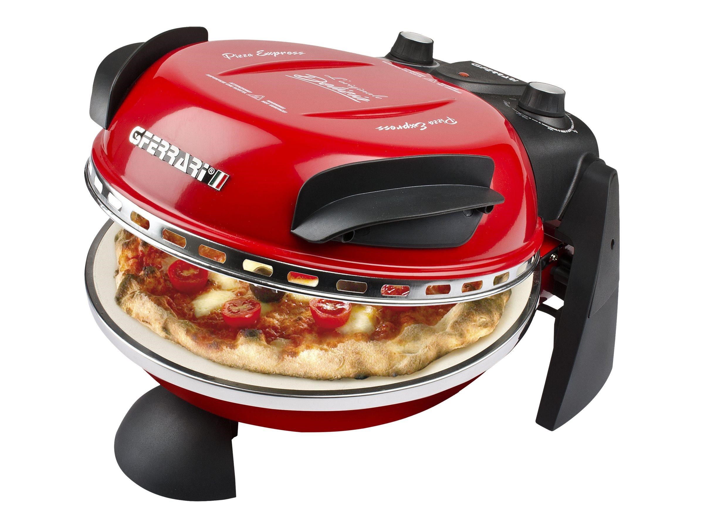 G3 Ferrari Pizza Express Delizia - Pizzaofen - Mikrowellen Miniofen Rot G10006