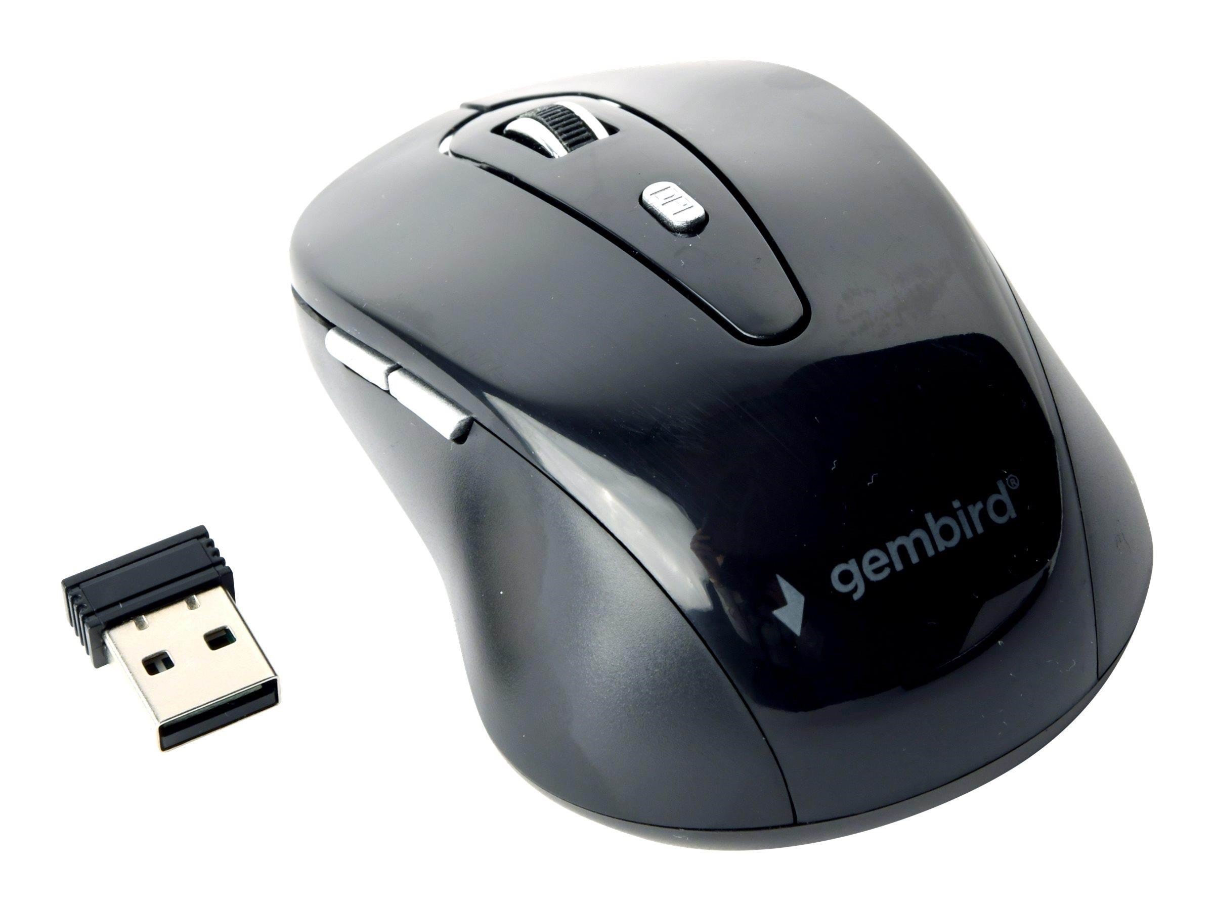 Gembird Wireless Optical Mouse 6b-01 - Maus (Schwarz)