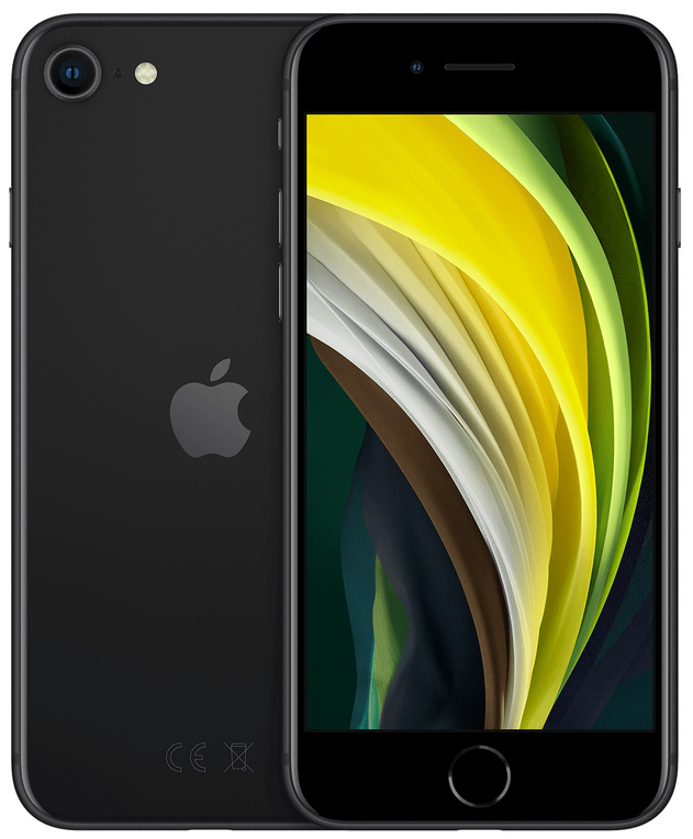Apple Iphone SE (2020) 64gb - Black - Handys Smartphones Schwarz Mx9r2qn/a