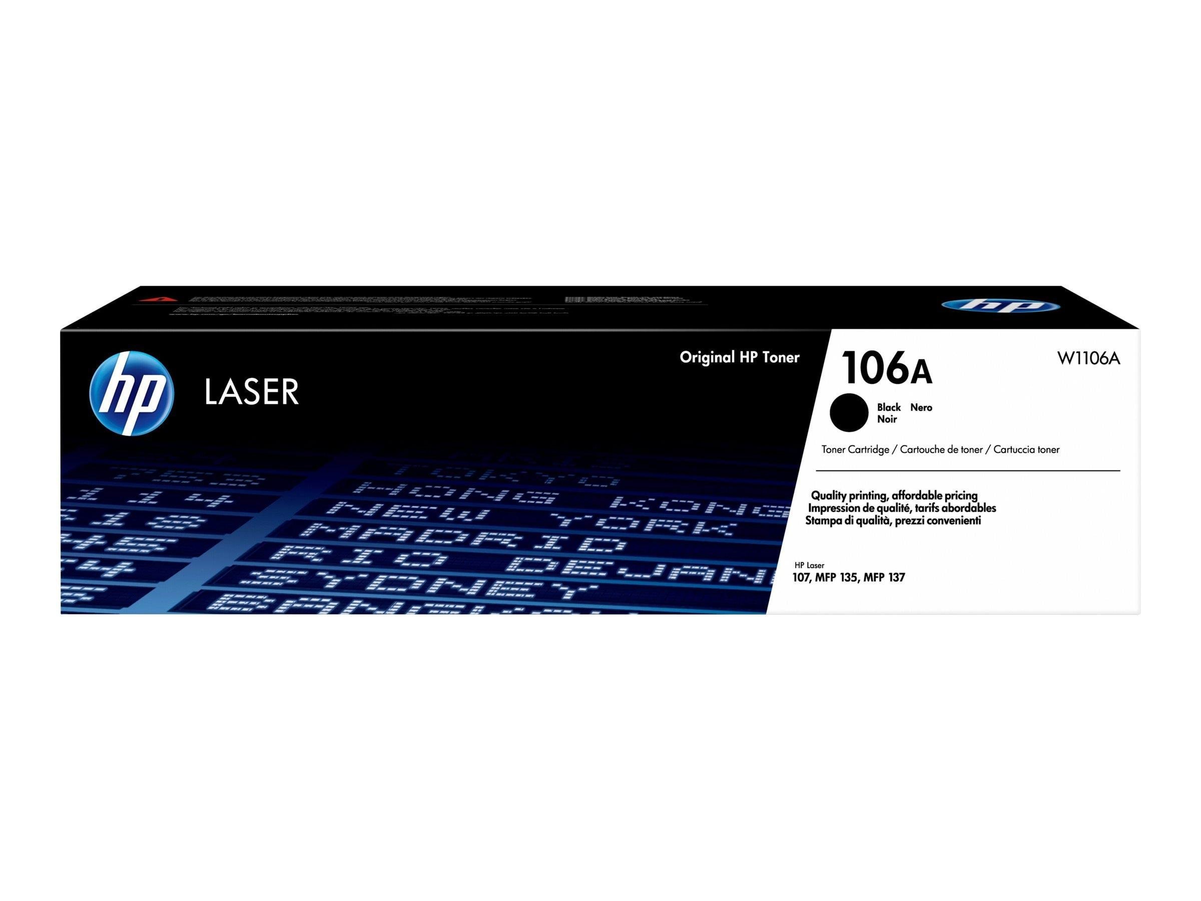 HP 106a / W1106a Black Toner - Druckerzubehoer Tinte Toner Schwarz