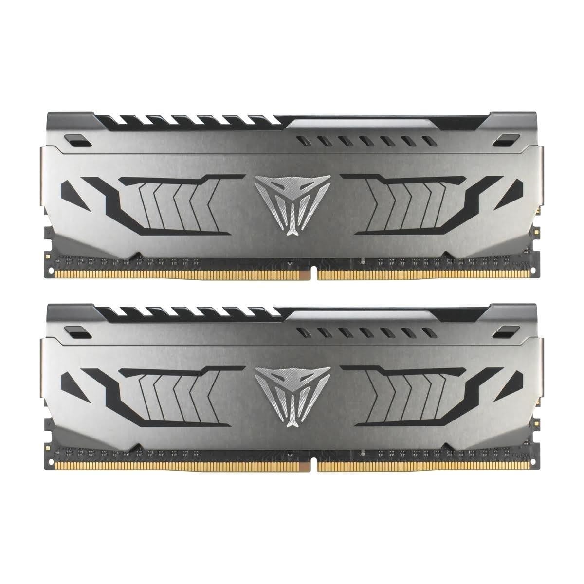 Patriot Viper Steel Ddr4-3200 - 32gb - Cl16 - Dual Channel (2 Pcs) - Intel Xmp - Grau - Ram