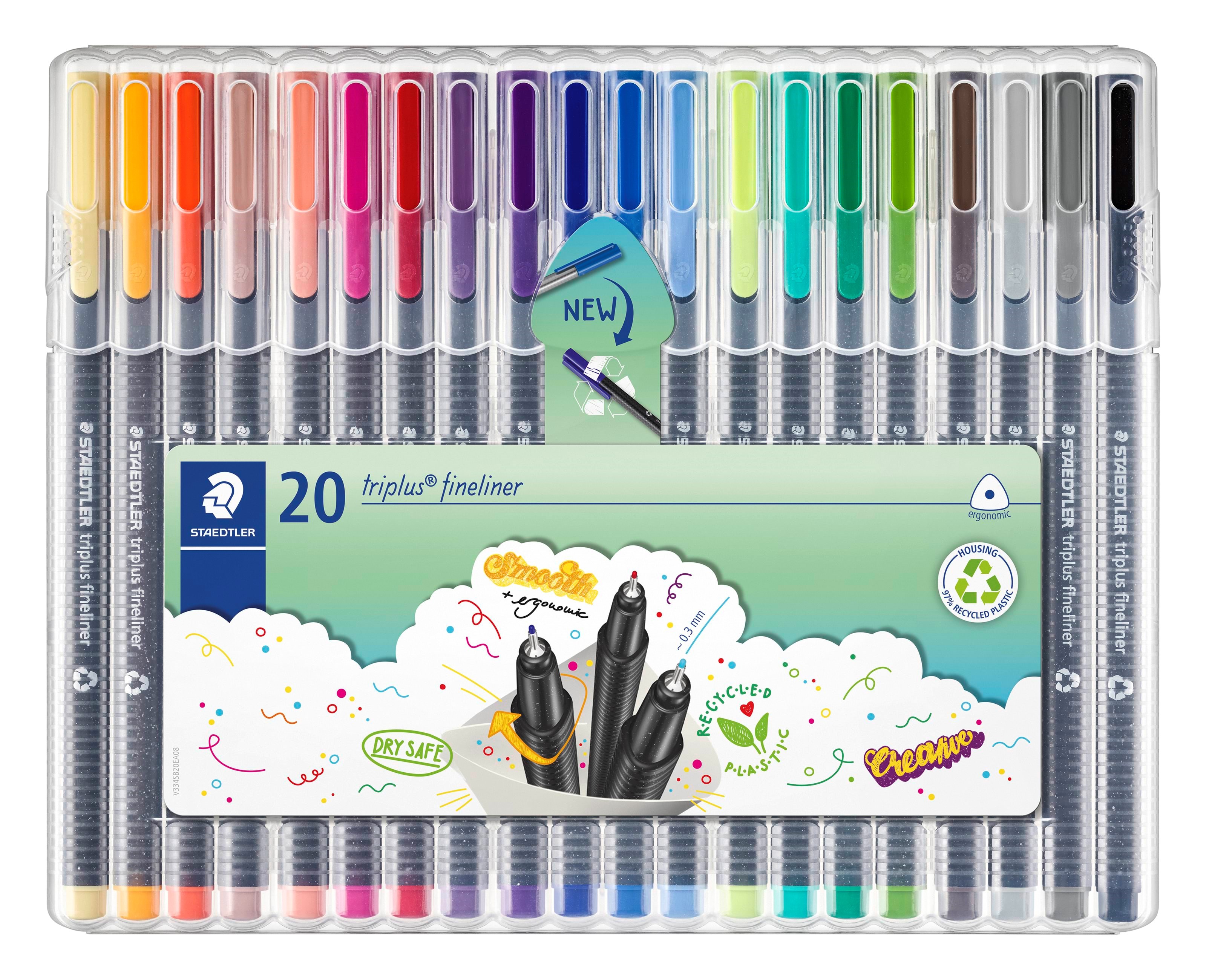 Staedtler Fineliner Triplus 20 St Box - Utensilien Zum Schreiben Und Zeichnen