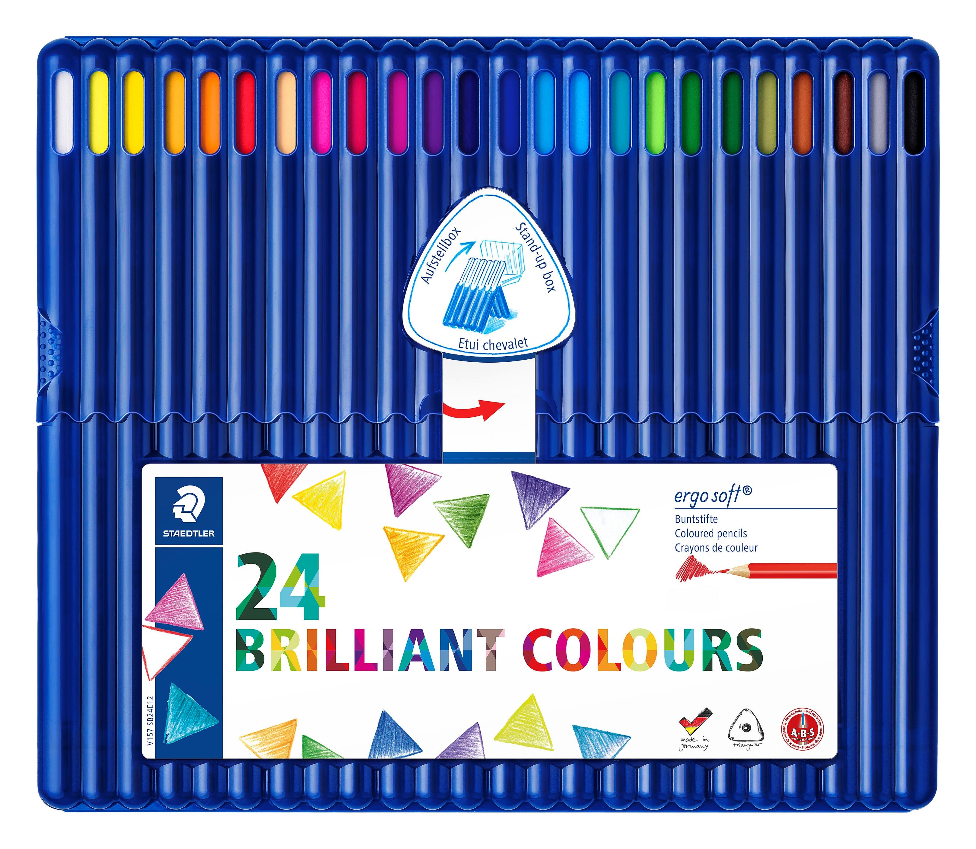 Staedtler Buntstift Ergosoft 24st Fsc 100% - Utensilien Zum Schreiben Und Zeichnen Farbstift 157 Sb24