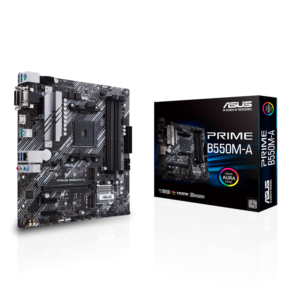 Asus Prime B550m-a Mainboard - Amd B550 - Amd Am4 - Ddr4 Ram - Micro-atx