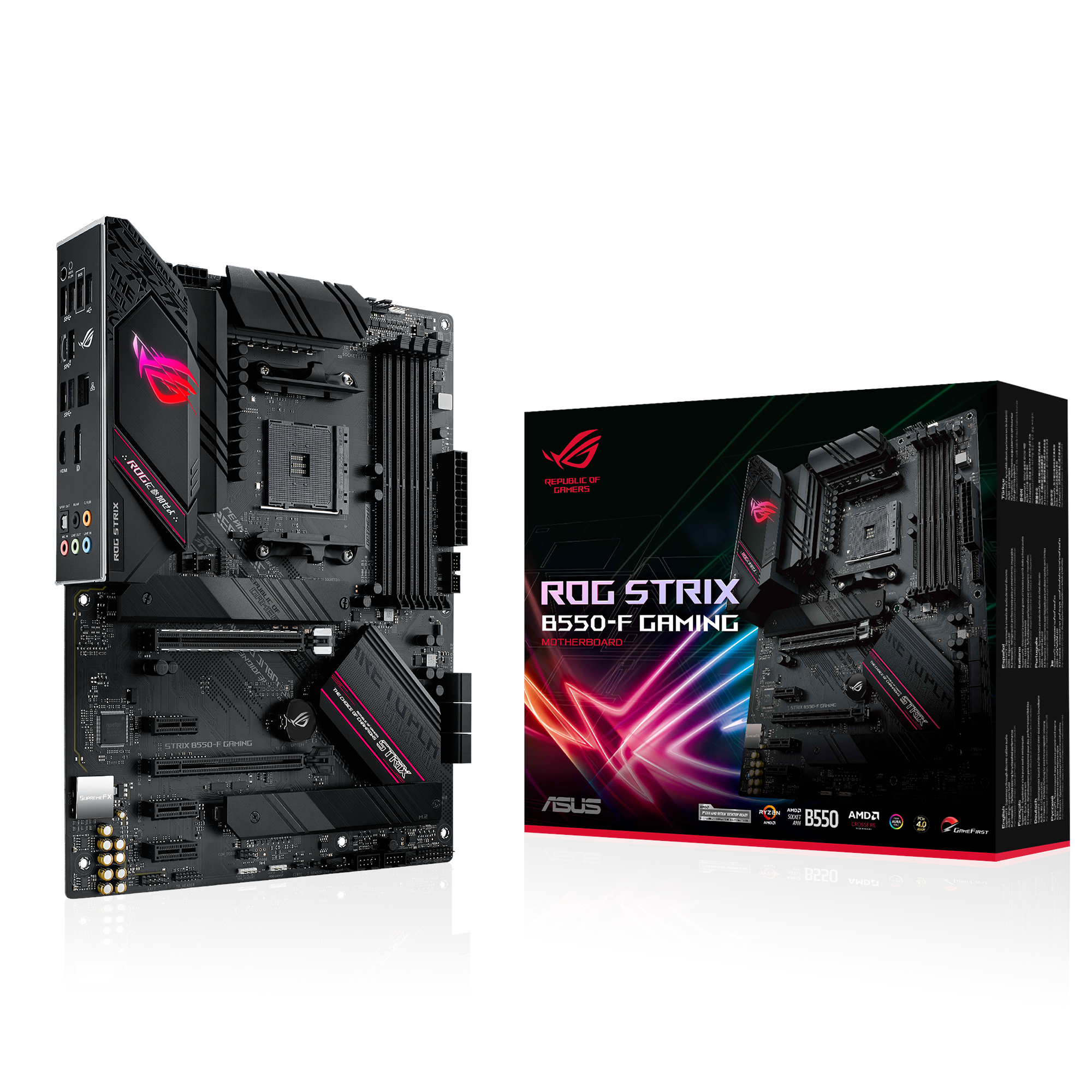 Asus Rog Strix B550-f Gaming Mainboard - Amd B550 - Amd Am4 - Ddr4 Ram - Atx 90mb14s0-m0eay0