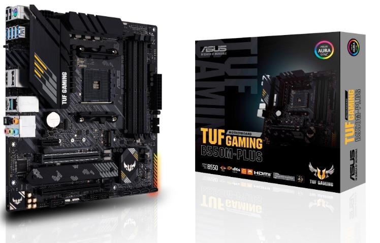 Asus Tuf Gaming B550m-plus Mainboard - Amd B550 - Amd Am4 - Ddr4 Ram - Micro-atx