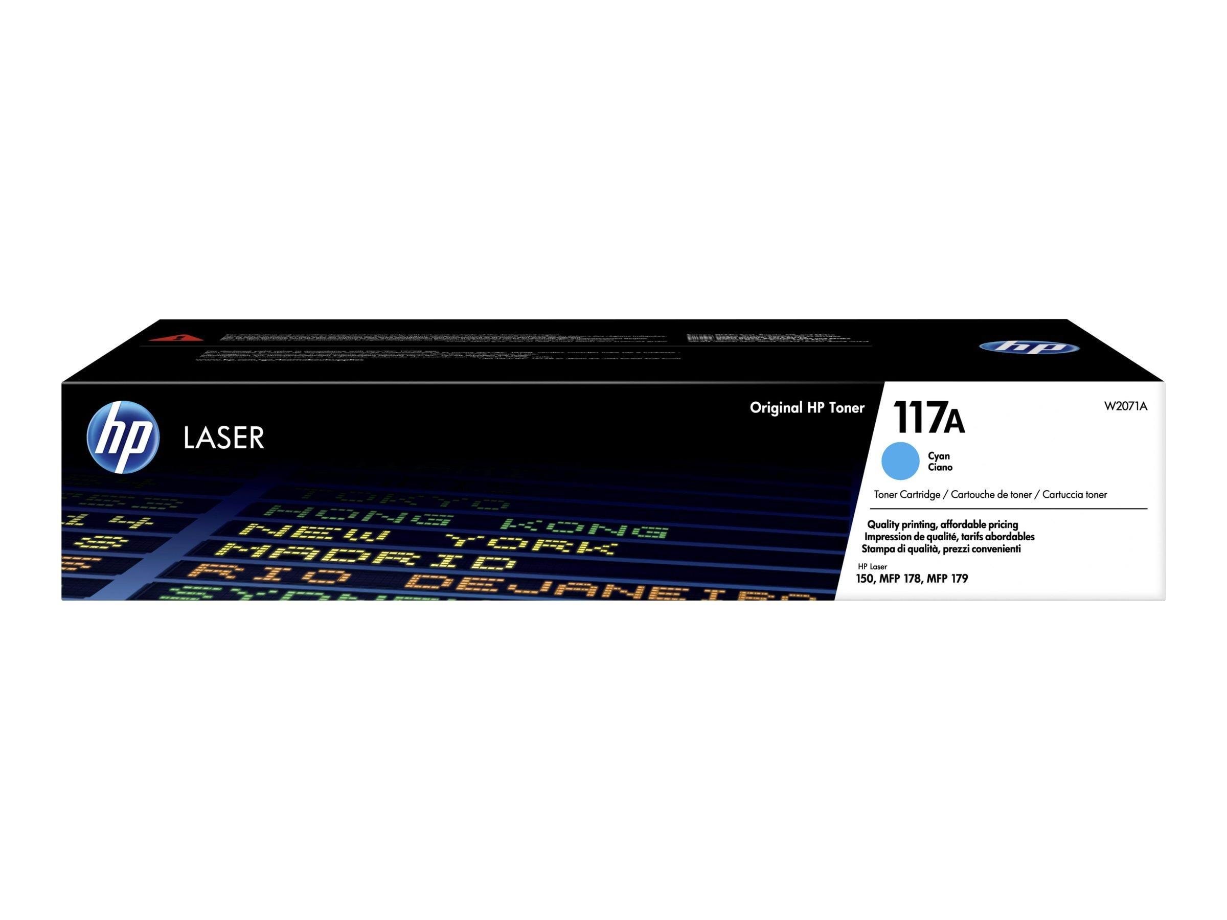 HP 117a / W2071a Cyan Toner - Druckerzubehoer Tinte Toner