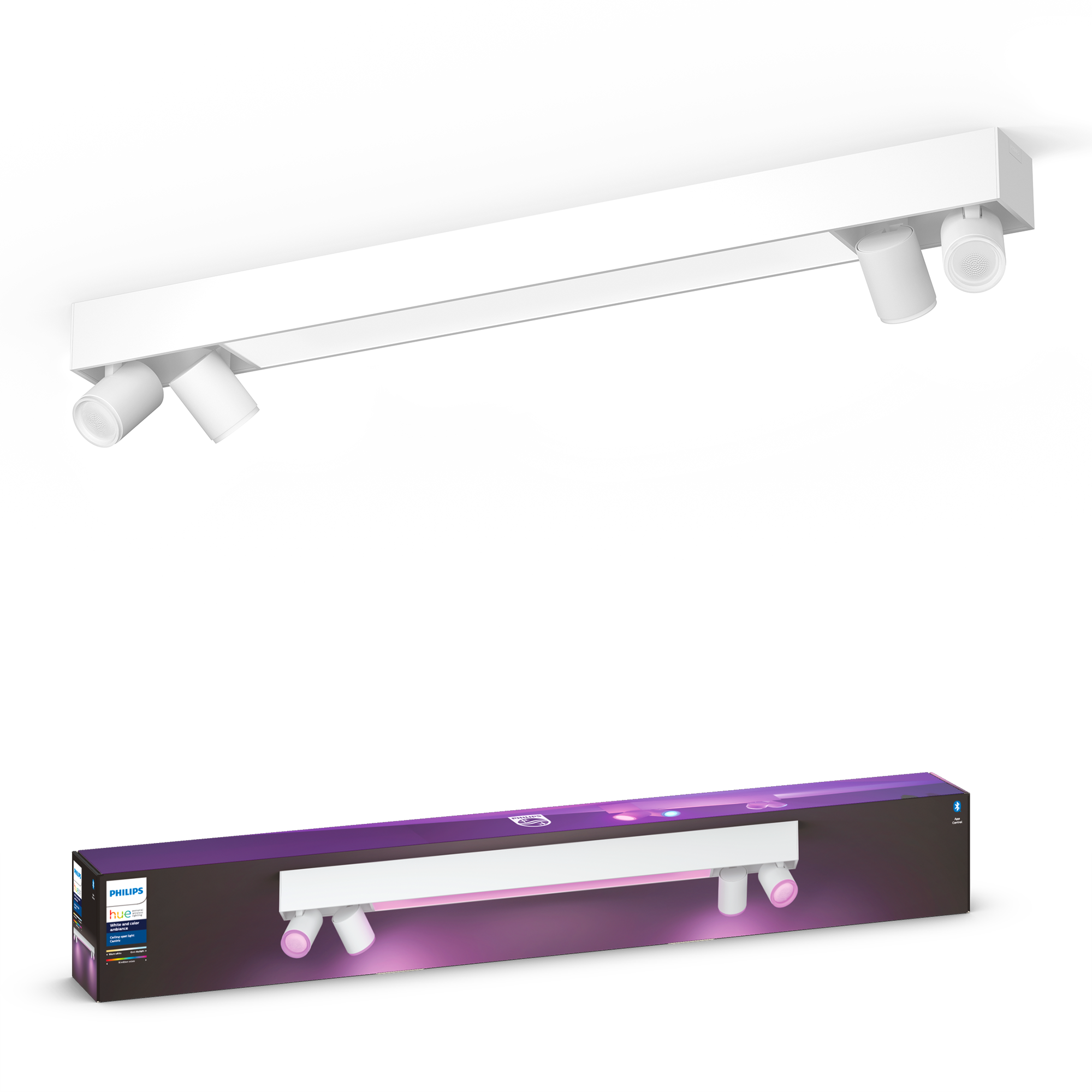 Philips Hue Centris 4-er Spots 5.7W - Weiß - Smart Home