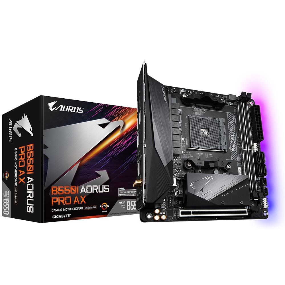 Gigabyte B550i Aorus Pro AX Mainboard - Amd B550 - Amd Am4 - Ddr4 Ram - Mini-itx