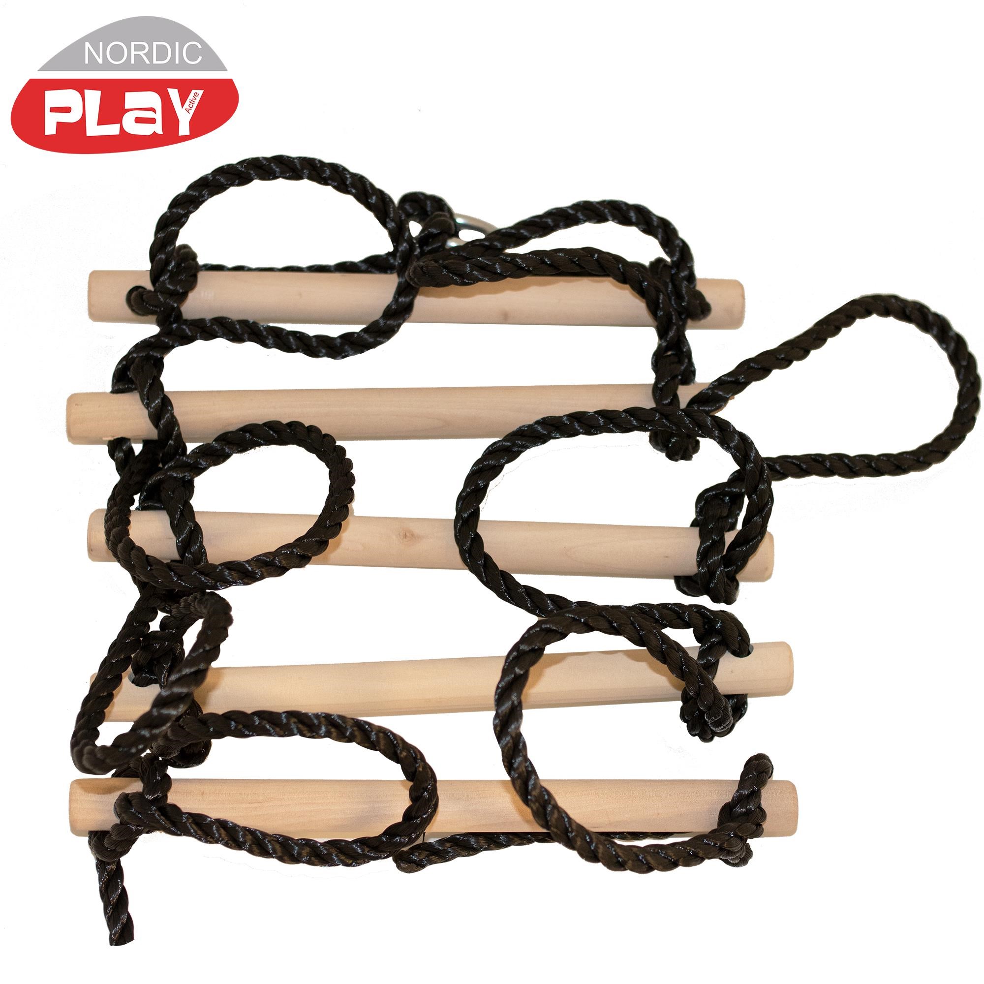 Nordic Play Rope Ladder 5-step With Black Rope - Spiele im Freien 805-461