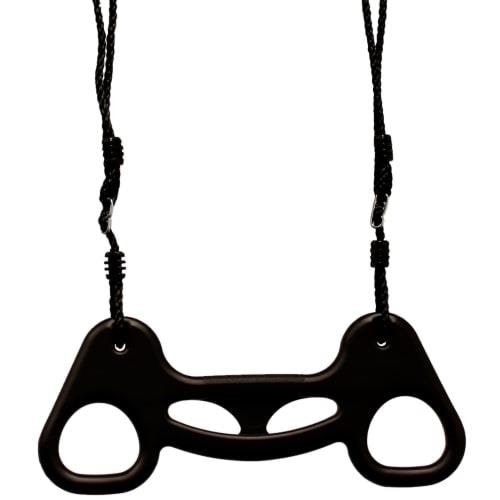 Nordic Play Trapeze Swing Black With Black Rope - Spiele im Freien