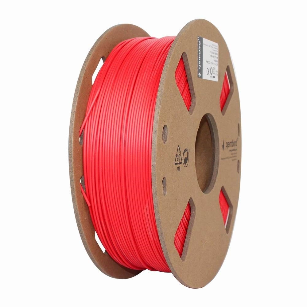 Gembird Pla Filament - Fluoreszierendes Rot - 1.75mm ø - 1 kg - Filament 3D Drucker