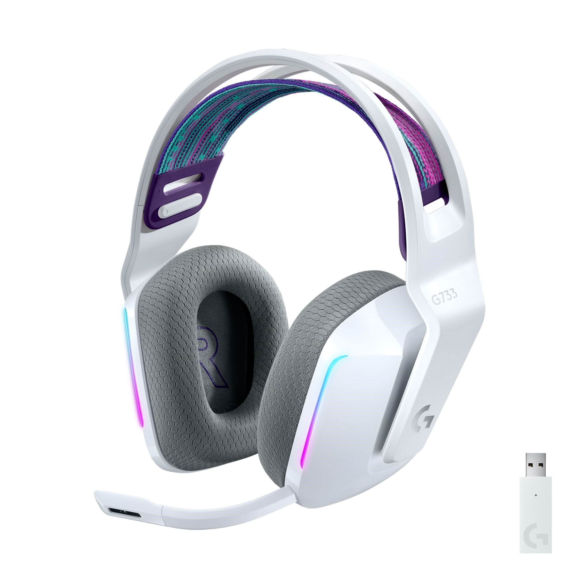 Kopfhörer - Logitech G733 Lightspeed - White - Kopfhoerer/headsets