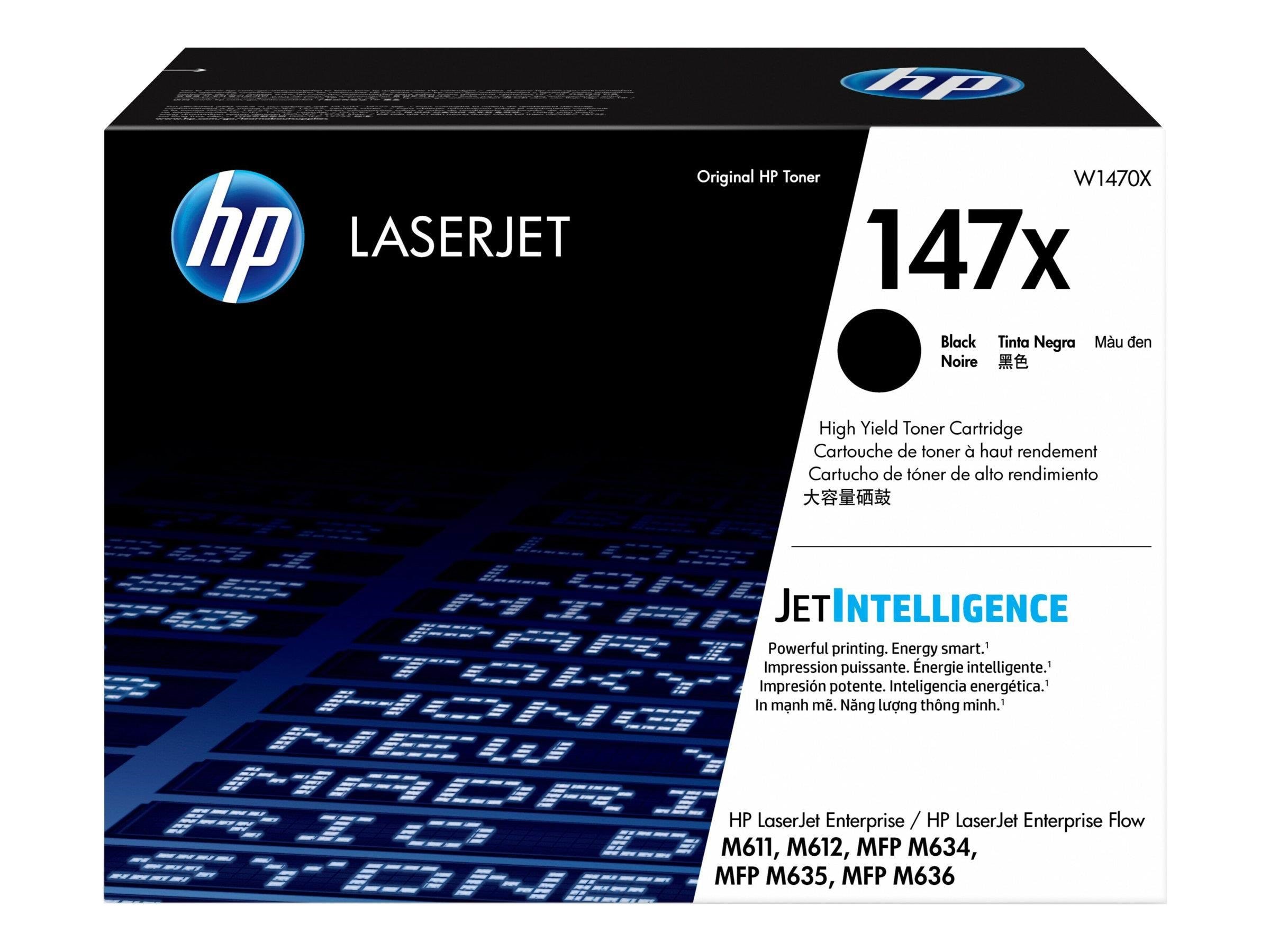 HP 147x / W1470x High Capacity Black Toner - Druckerzubehoer Tinte Toner