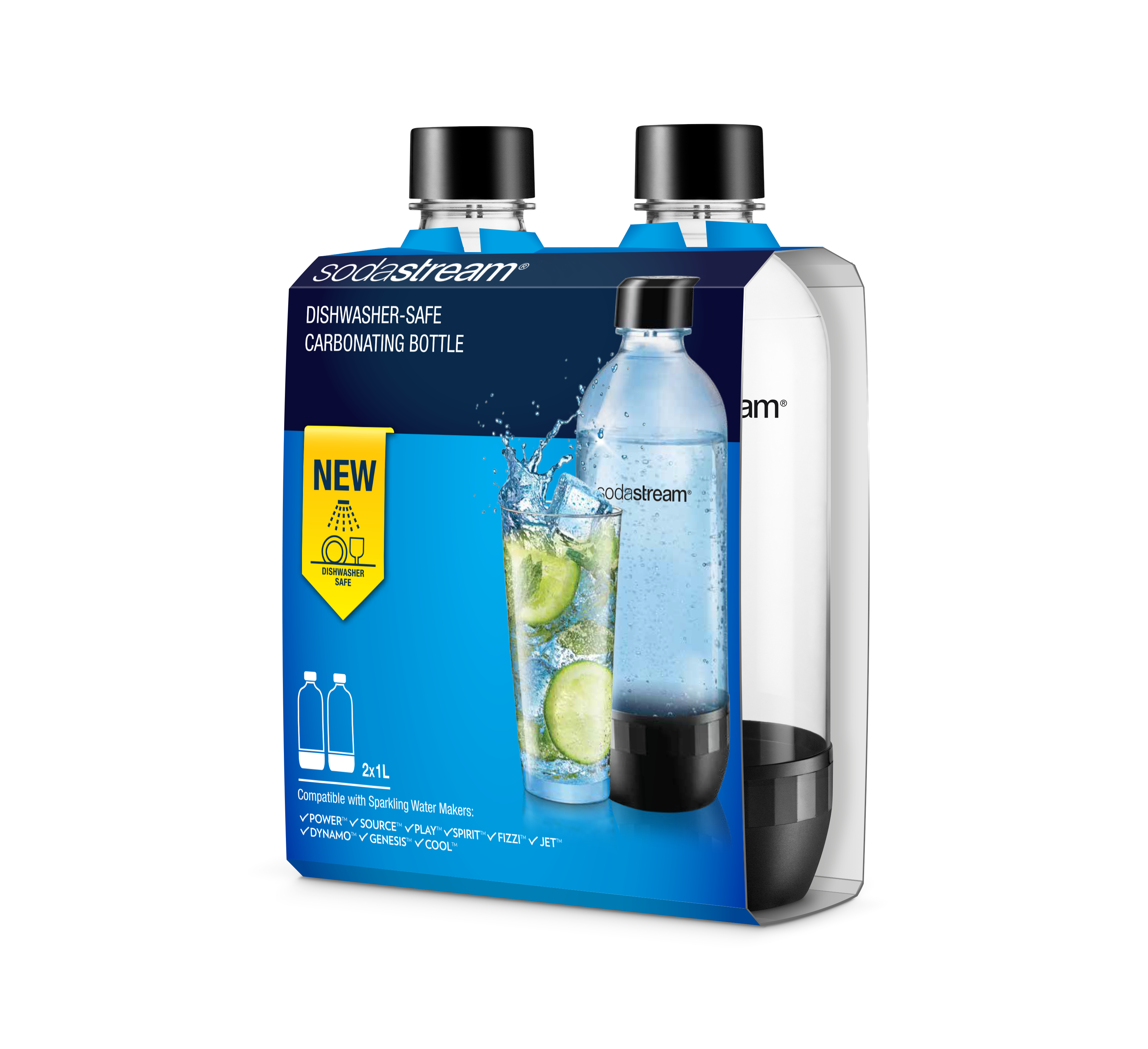 Sodastream 1 Liter Bottle Duopack Dws - Soda Maschinen