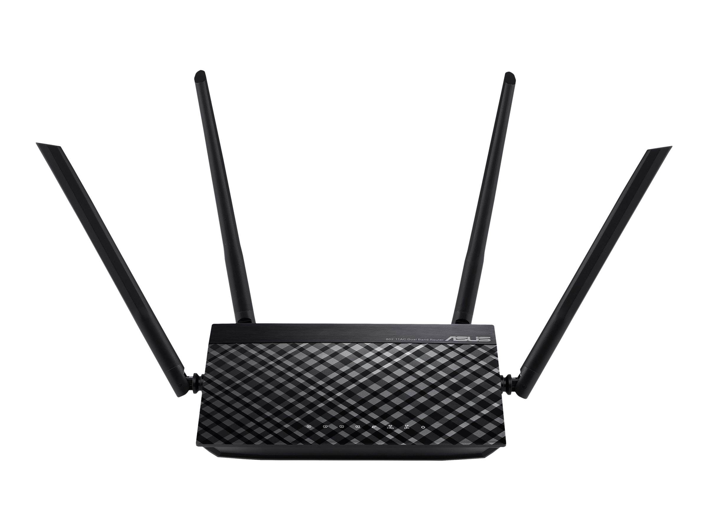 Asus Rt-ac1200 V2 -Wi-fi 5 - Dual-band - 4-port Switch - Router Wi-fi 5 - Wlan Router 90ig0550-bm3400