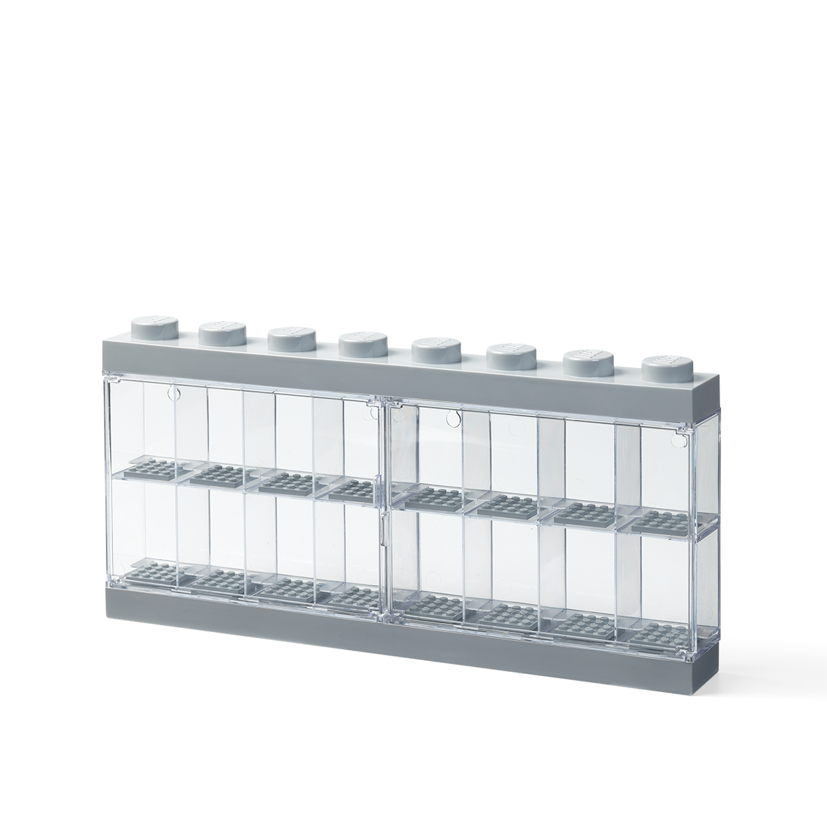 Lego Minifiguren-schaukasten Für 16 Minifiguren, Grau - Kinderzimmer