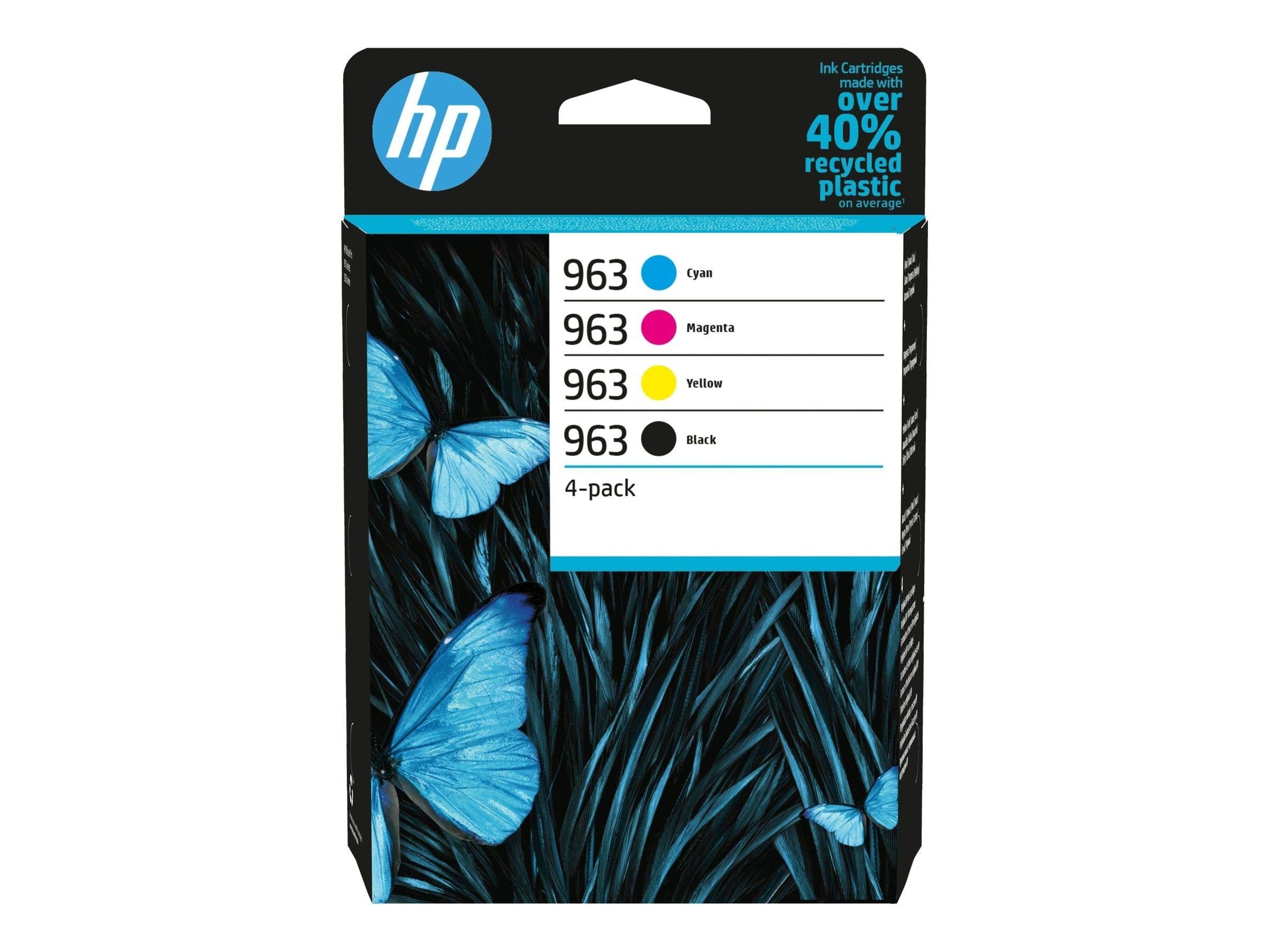 HP 963 / 6zc70ae 4-pack Ink (Black Cyan Magenta Yellow) - Druckerzubehoer Tinte Toner