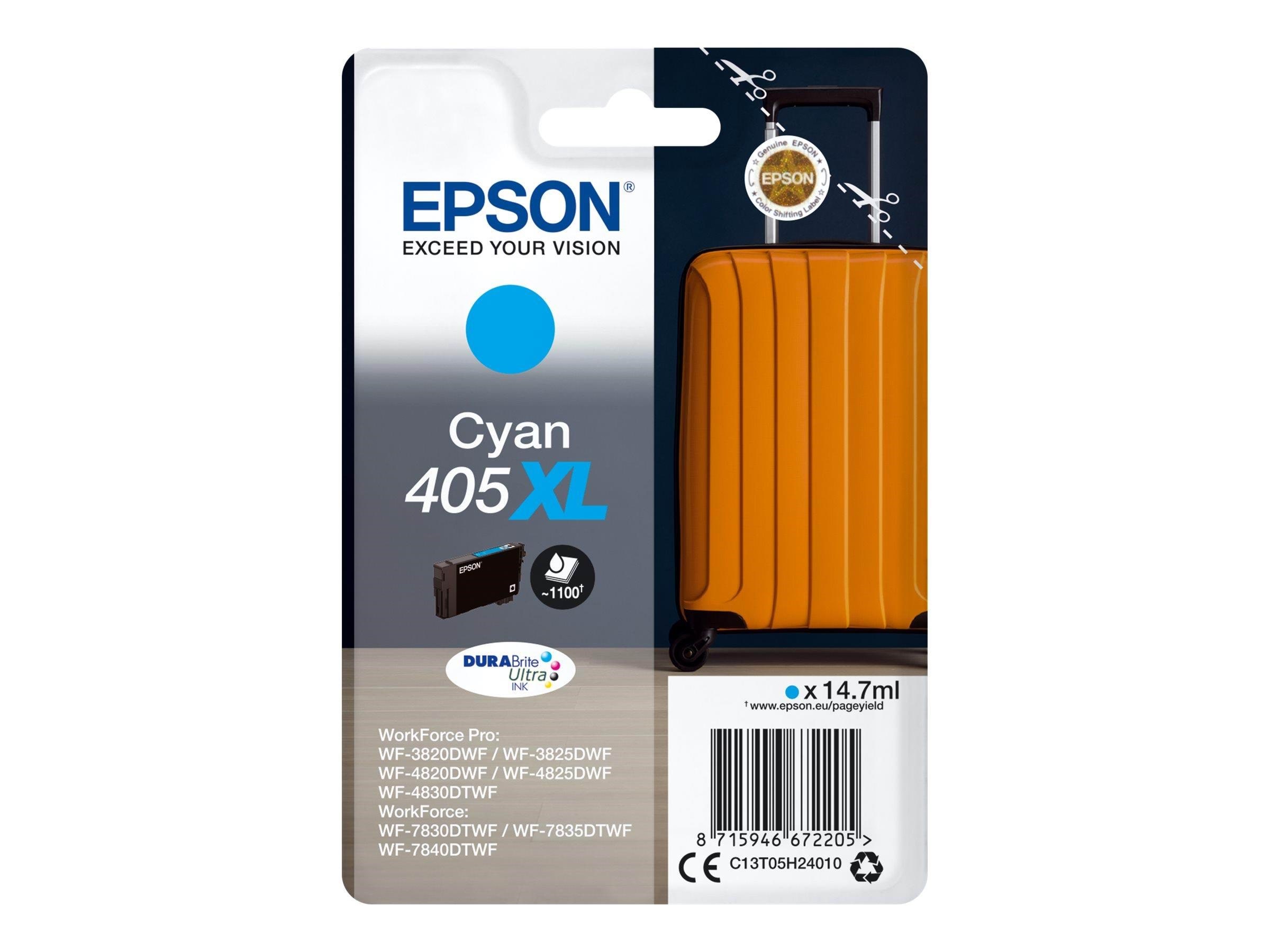 Epson 405xl - Cyan - Original - Ink Cartridge - Druckerzubehoer Tinte Toner