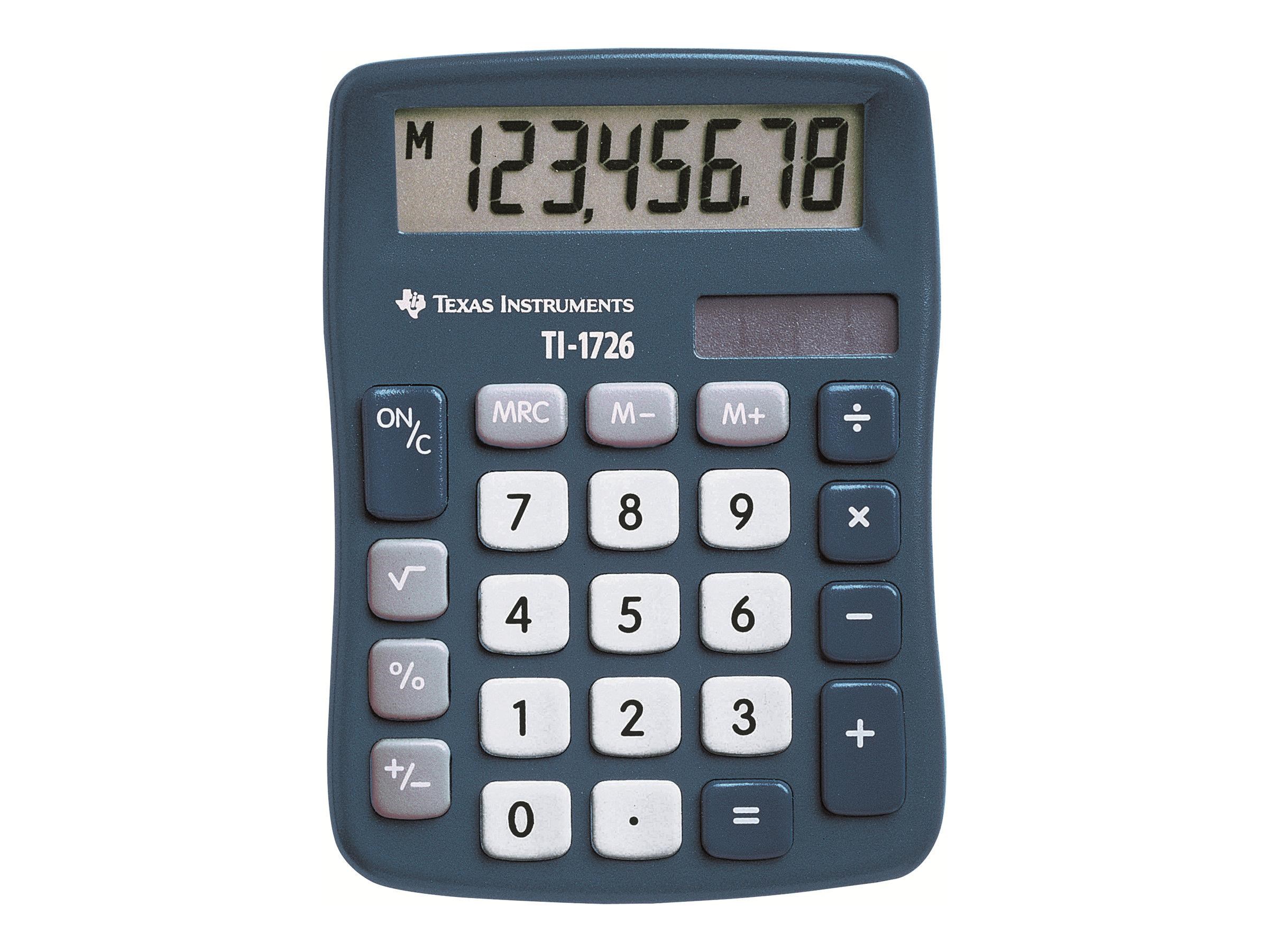 Texas Instruments Ti-1726 - Pocket Calculator - Taschenrechner 1726/fbl/11e1/b