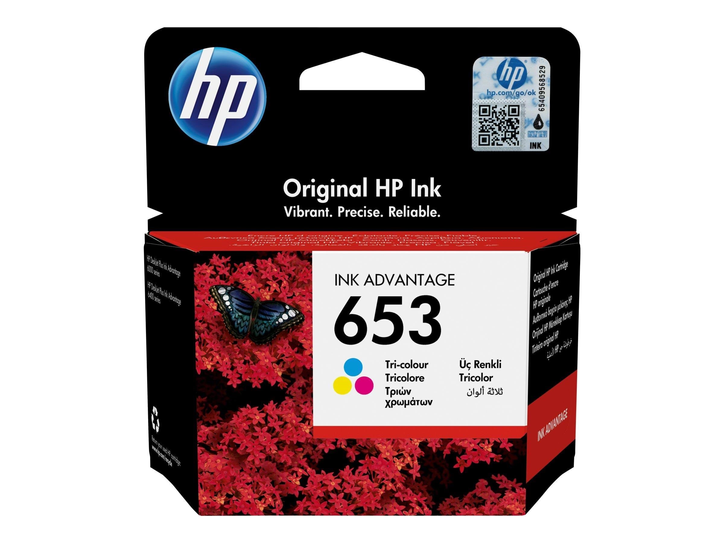 HP 653 / 3ym74ae Tri-color Ink (Cyan Magenta Yellow) - Druckerzubehoer Tinte Toner Farbe ( Cyan, Magenta, Gelb)