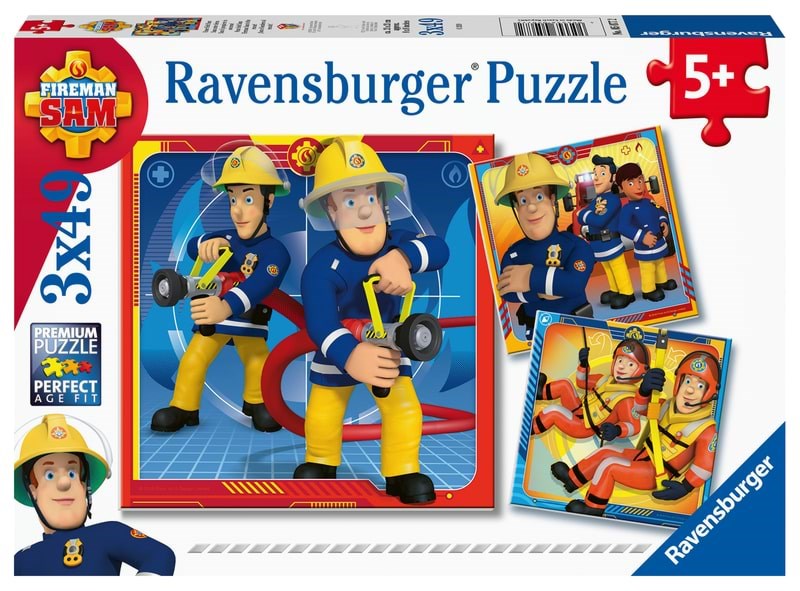 Ravensburger Fireman Sam To The Rescue! 3x49p - Puzzle 50772