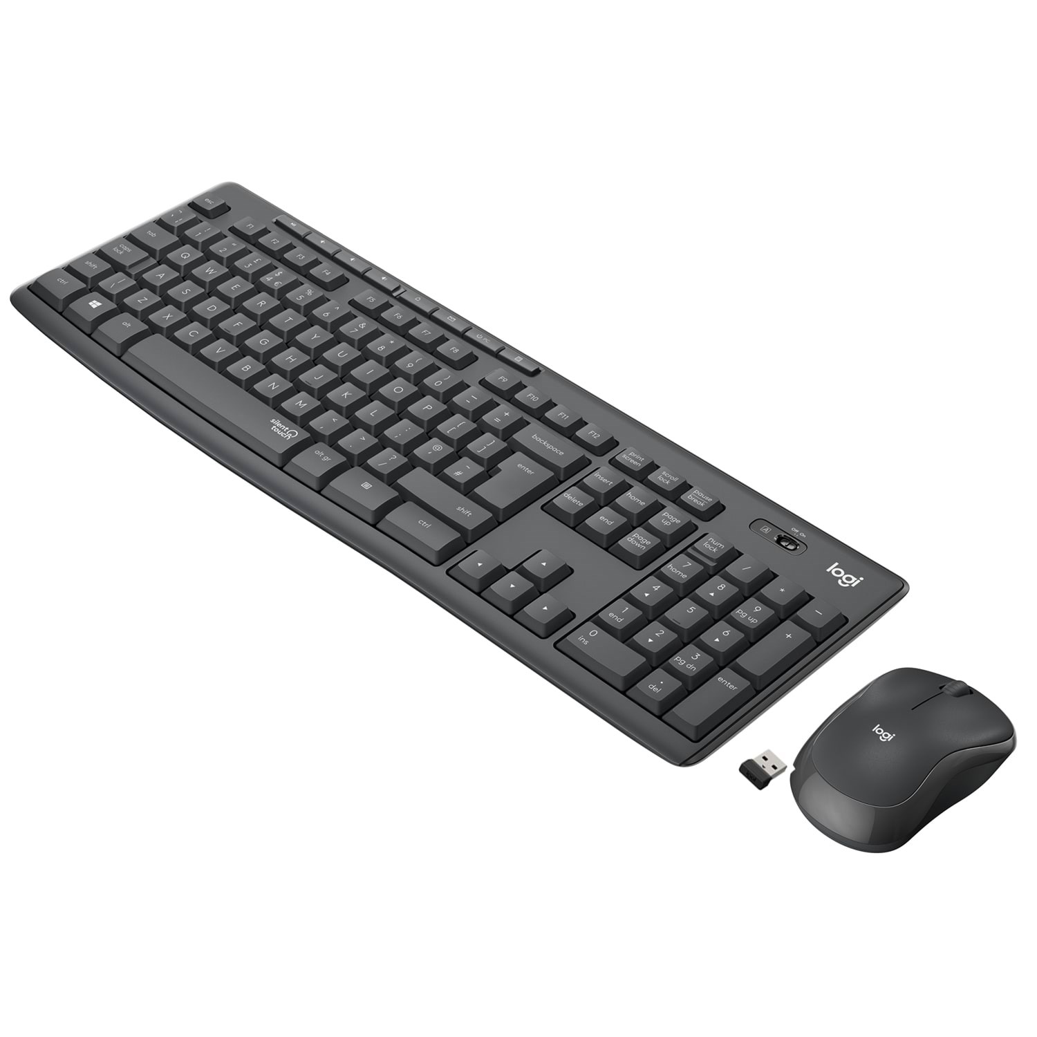 Logitech Mk295 Silent Wireless Combo - US - Tastatur & Maus Set - Universal - Schwarz - Tastaturen 920-009800