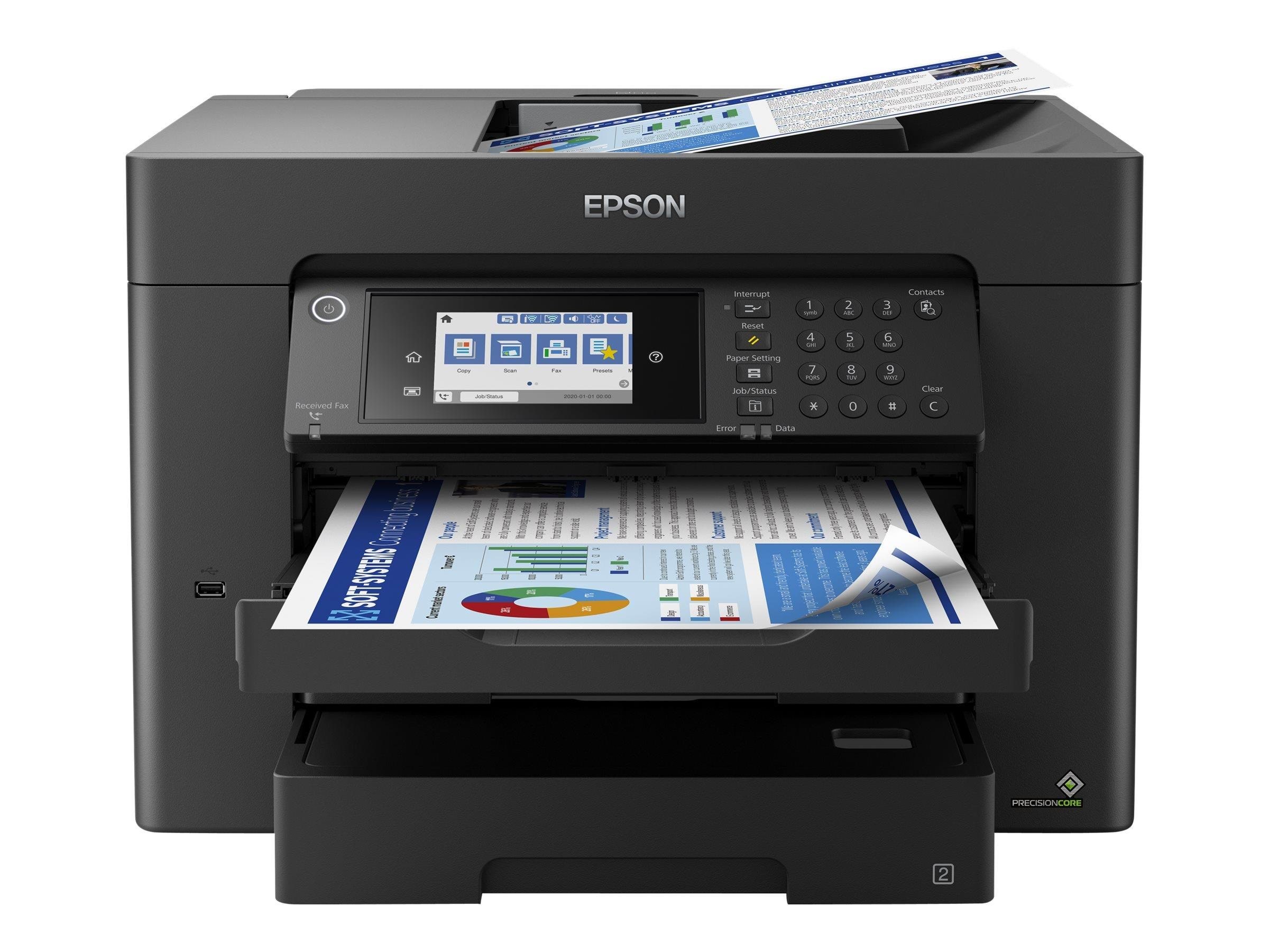 Epson Workforce Wf-7840dtw Multifunktion - Farbe - Tinte - Drucker C11ch67402- Drucker