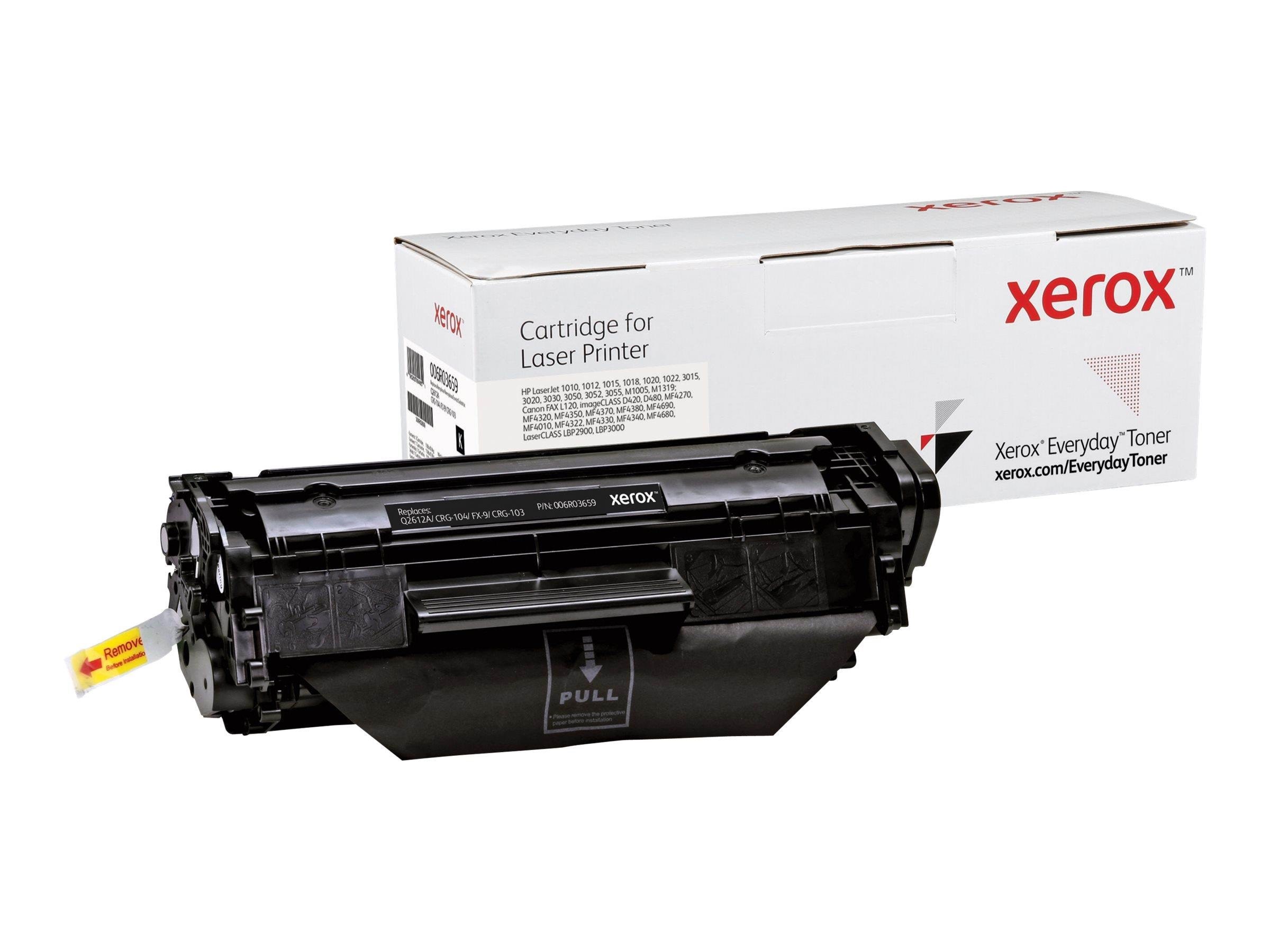 Xerox 006r03659 / Alternative to HP 12a / Q2612a Canon Fx-9 - Canon Crg-104 - Canon Crg-103 Black Toner - Druckerzubehoer Tinte Toner