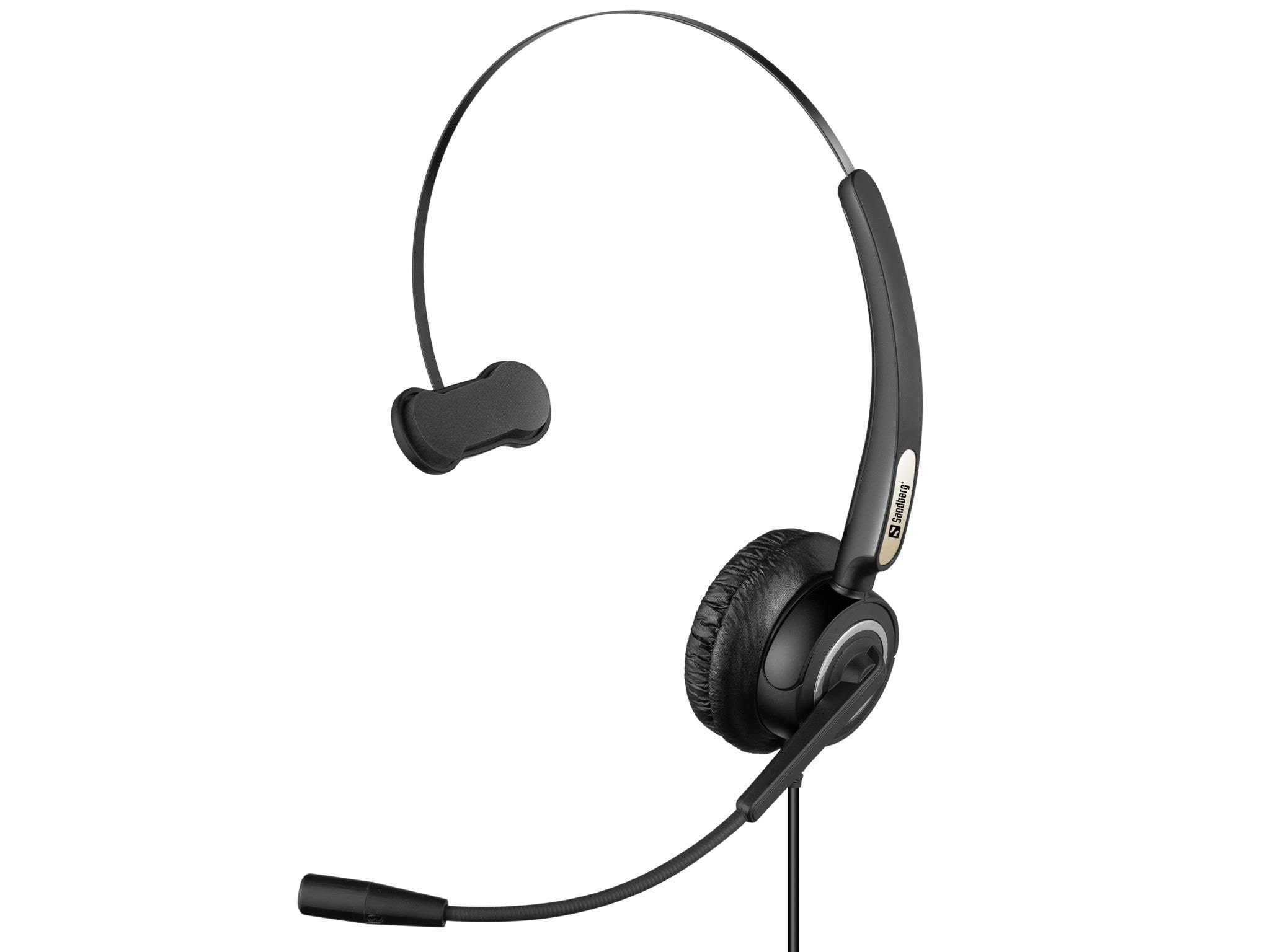 Kopfhörer - Sandberg Office Headset Pro Mono (Usb) - Kopfhoerer/headsets Schwarz 126-14
