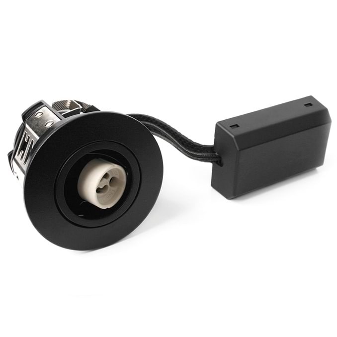 Hilux D10 Recessed Spot Gu10, Matt Black - Lampen 5714255000948