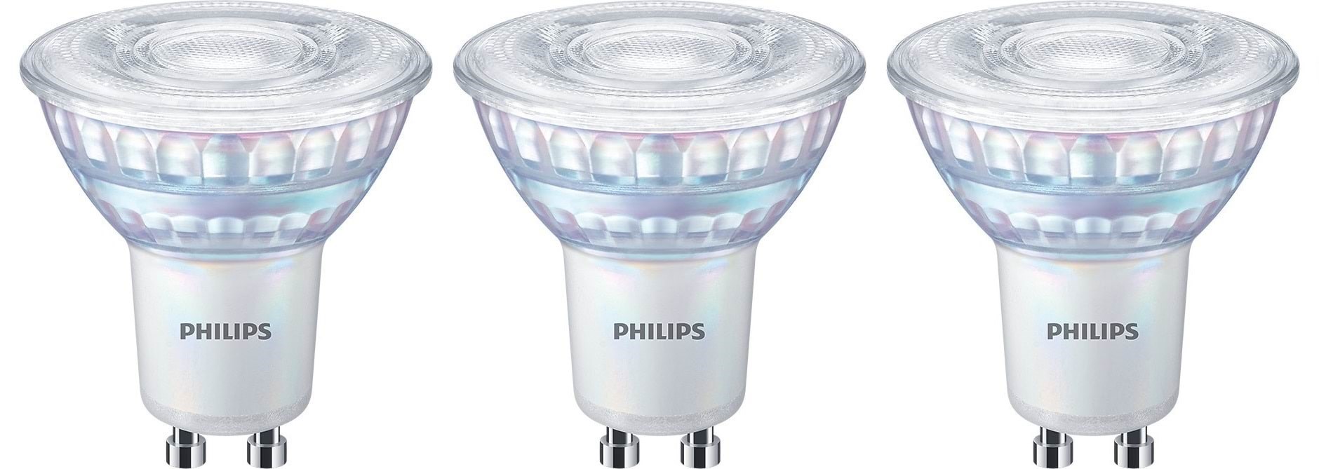 Philips Led-lampe Spot 3.8w/922-927 (50w) 36° Warmglow Dæmpbar 3-pack Gu10 - Led Birnen