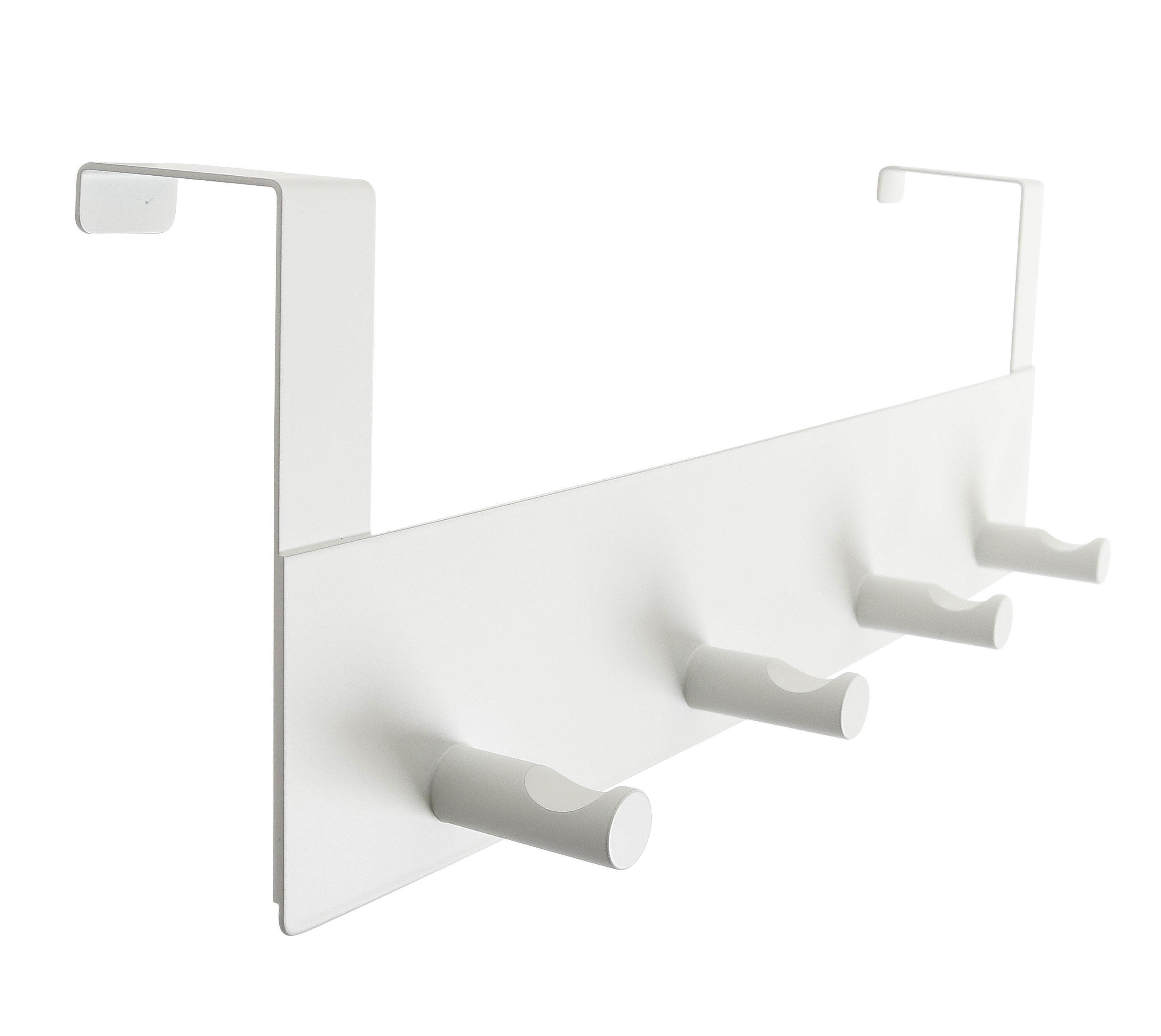 Home>it Coat Rack For Door - 4 Pegs - Matt White - Halterungen Scharniere 13568