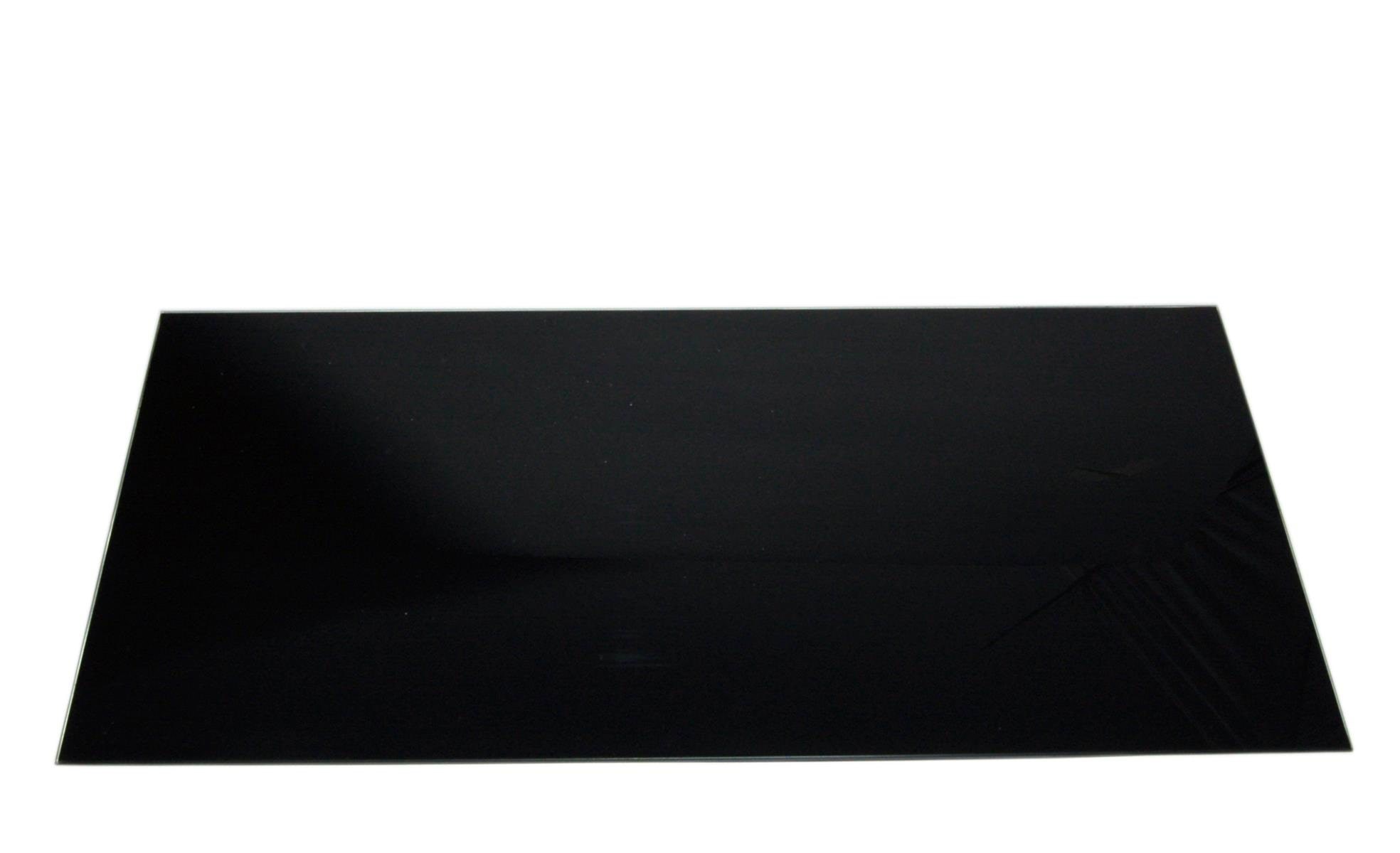 Home>it Splash Plate Black Tempered Glass 800 x 400mm - Kuechenzubehoer 13919