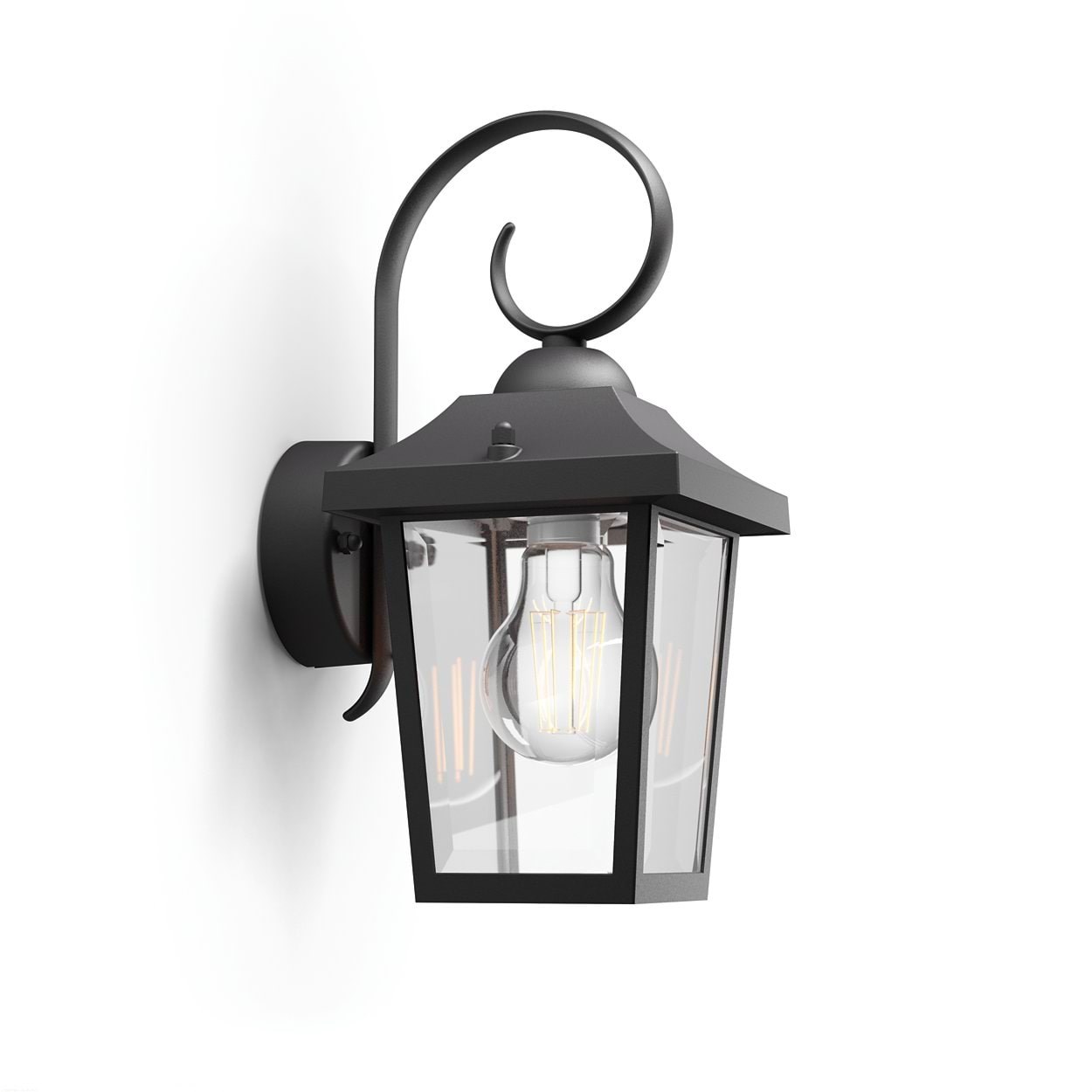 Philips Buzzard Außenwandleuchte, Schwarz - Lampen 915005309001