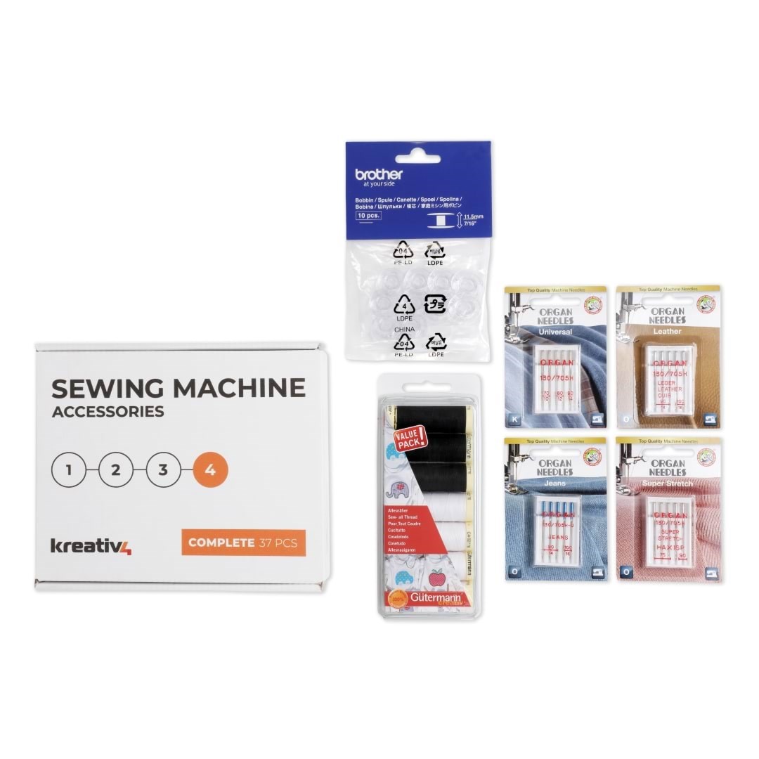 Kreativ4 Sewing Machine Accessories - Complete 37 Pcs - Naehmaschinen